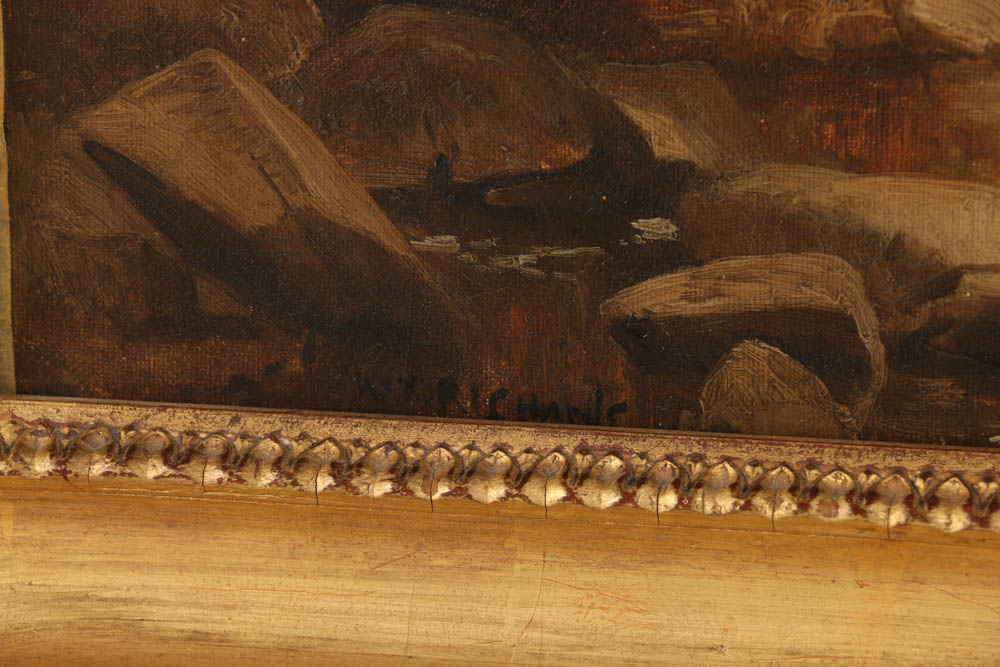 William Trost Richards Oil Painting on Canvas “October on Chester County”