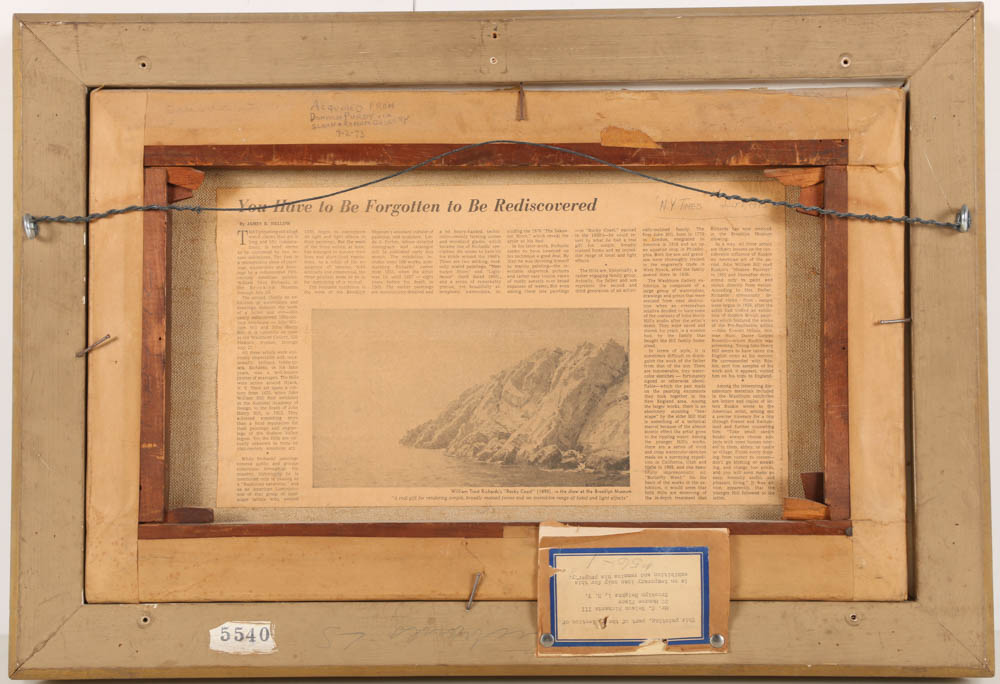 William Trost Richards Oil Painting on Canvas “October on Chester County”