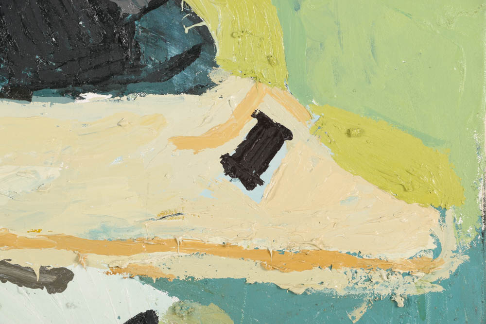 Clintel Steed Oil Painting on Canvas "Nasa 747 Flying shuttle space ship #2"