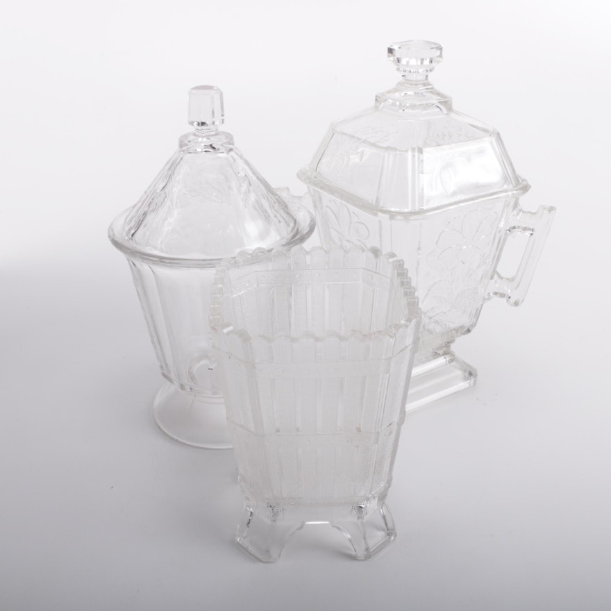 Vintage Glass Candy Jars