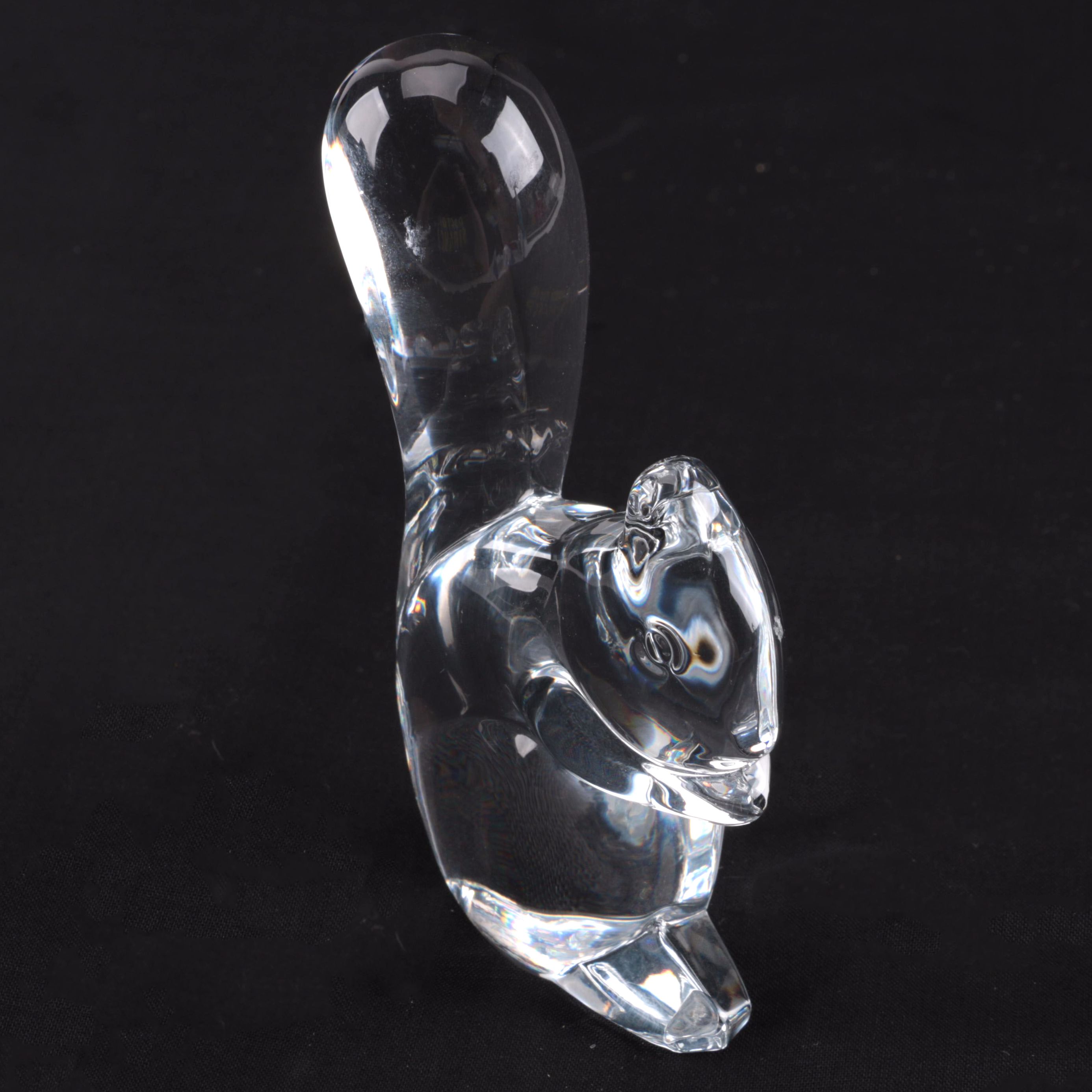 Baccarat Crystal Squirrel Figurine