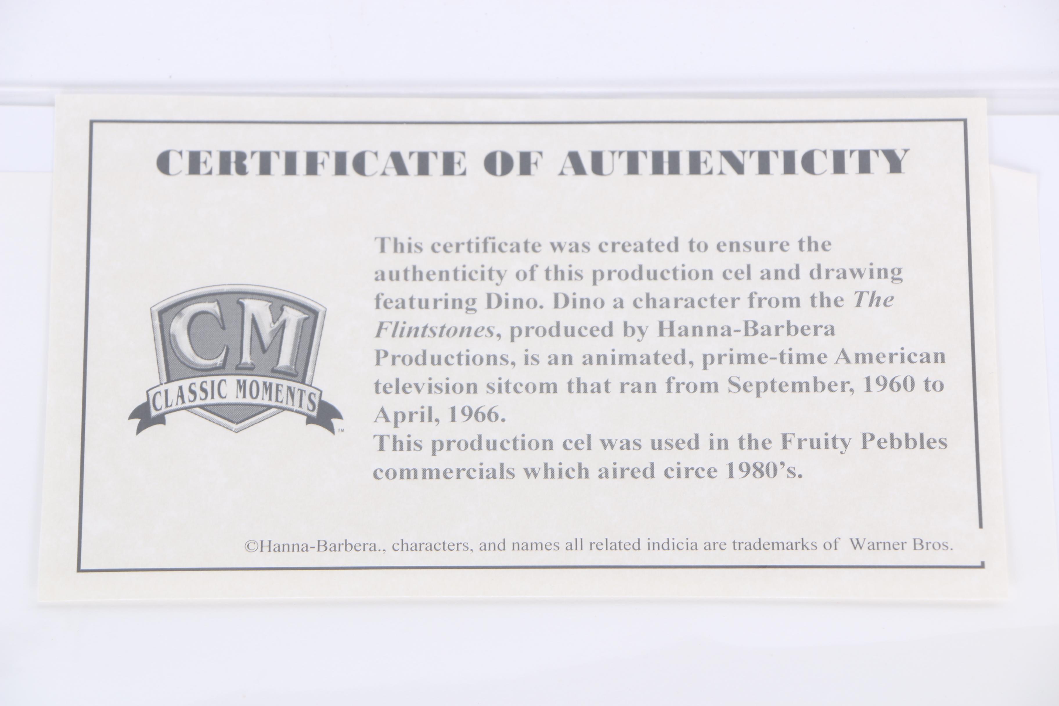 Production Cels Featuring Characters From "The Flintstones"