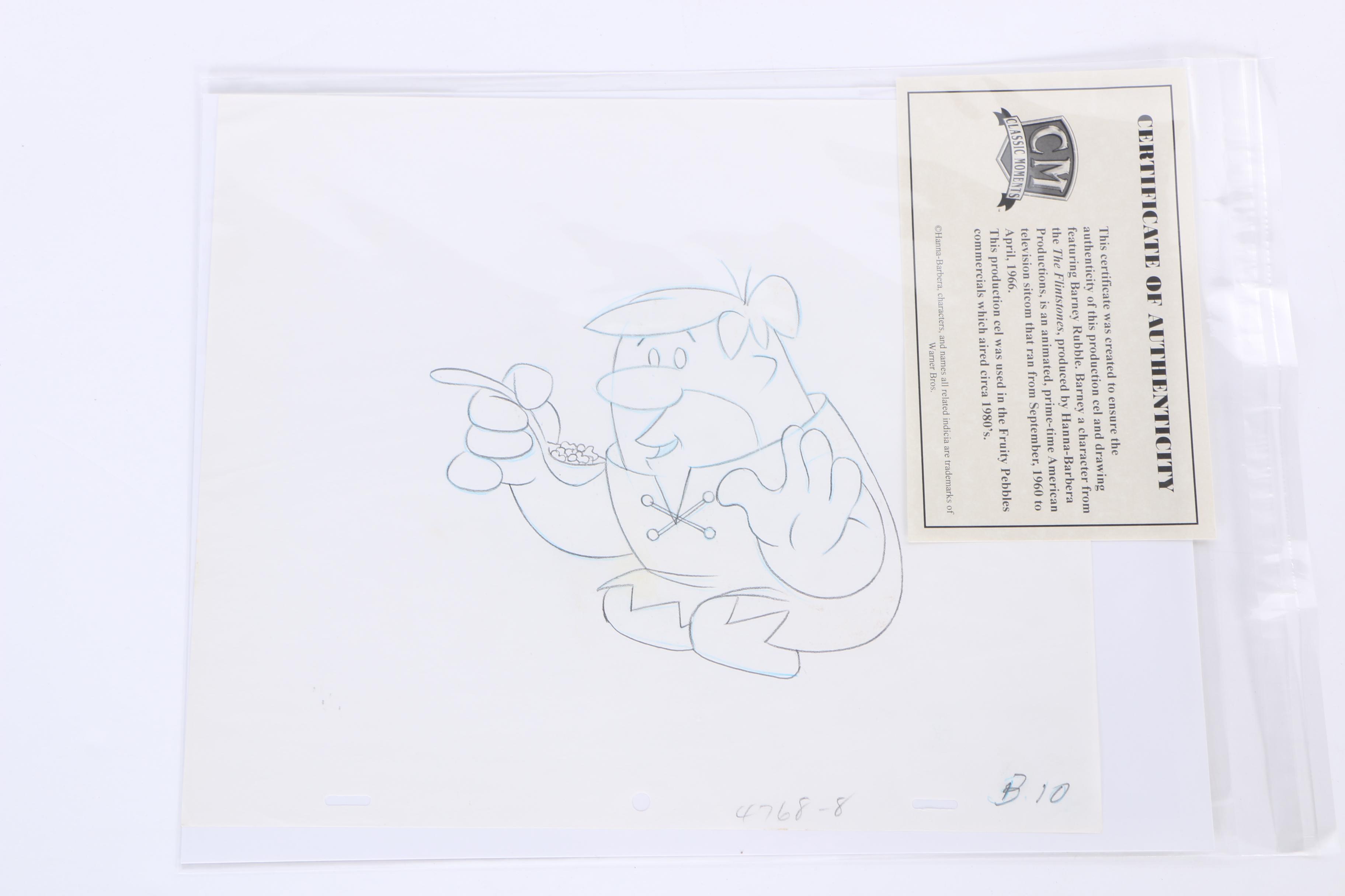 Production Cels Featuring Characters From "The Flintstones"