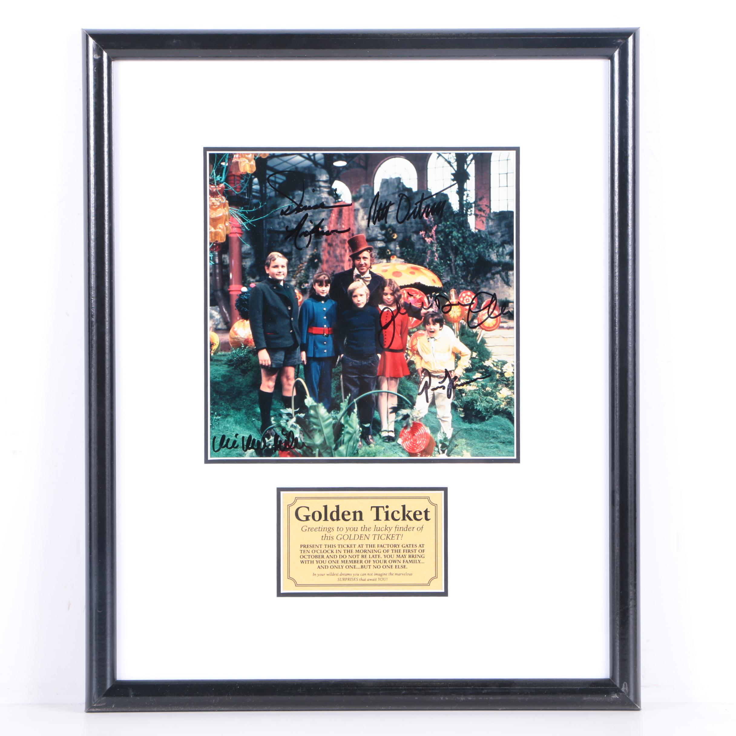 Signed Photograph of the Cast from "Willy Wonka and the Chocolate Factory"
