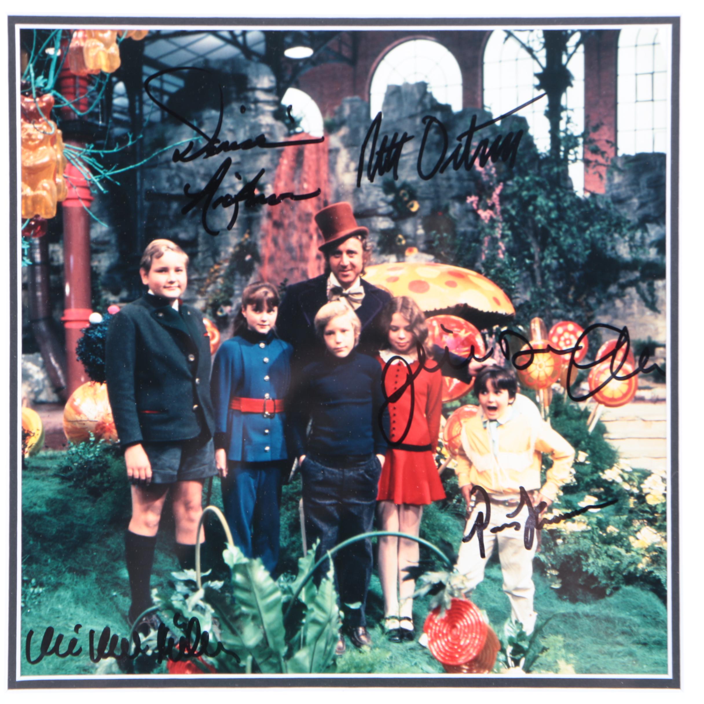 Signed Photograph of the Cast from "Willy Wonka and the Chocolate Factory"