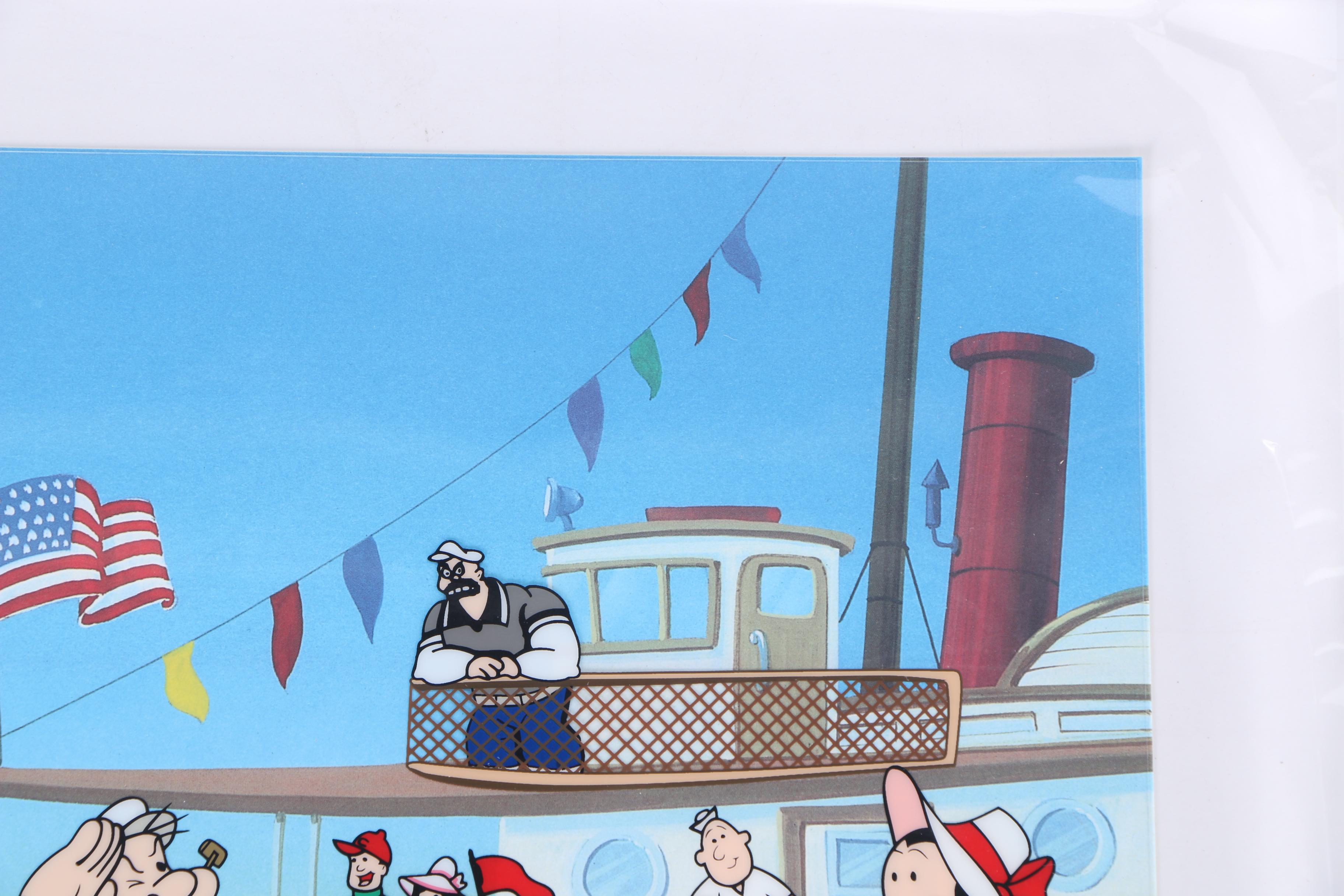 Two Limited Edition Popeye Sericels