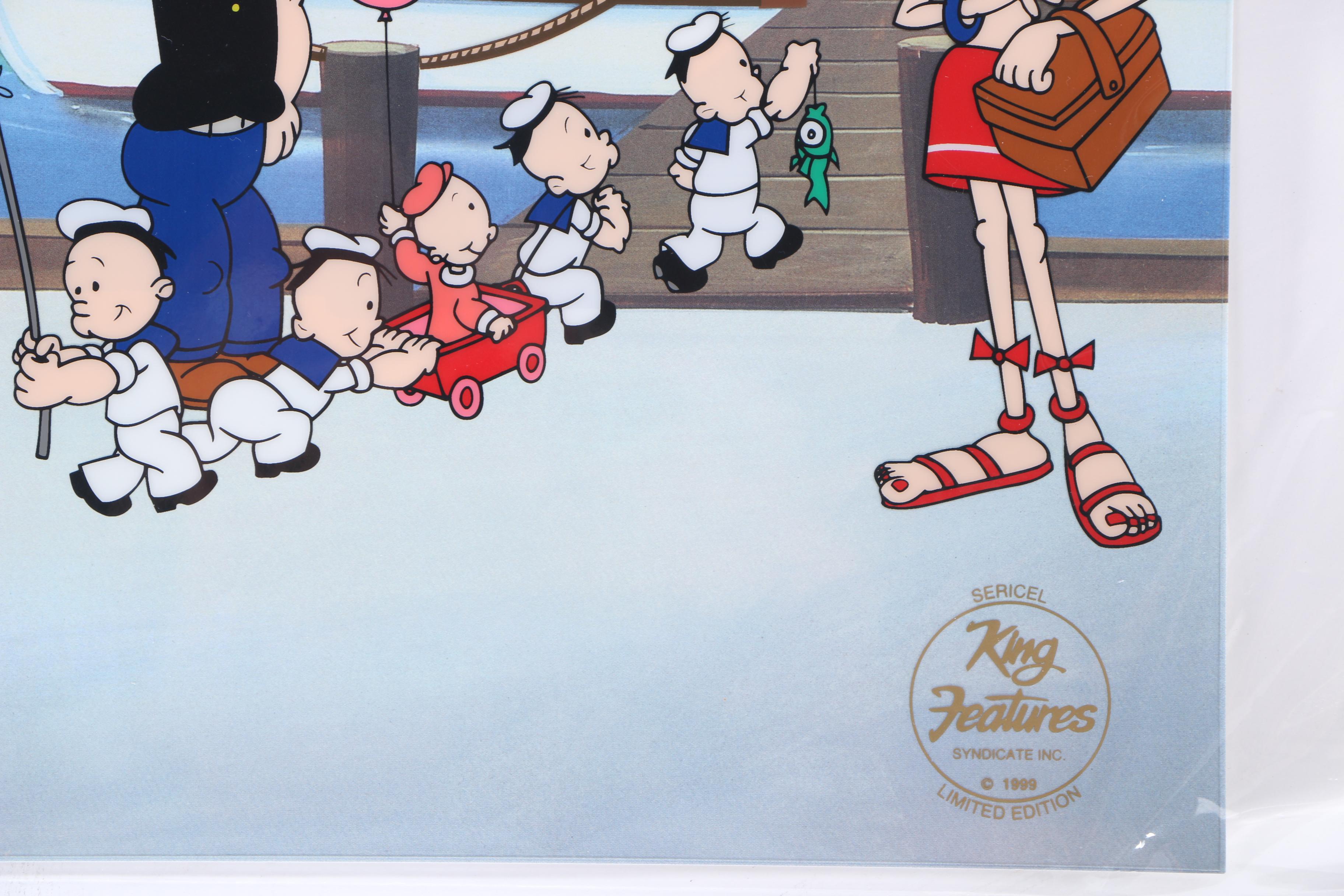 Two Limited Edition Popeye Sericels