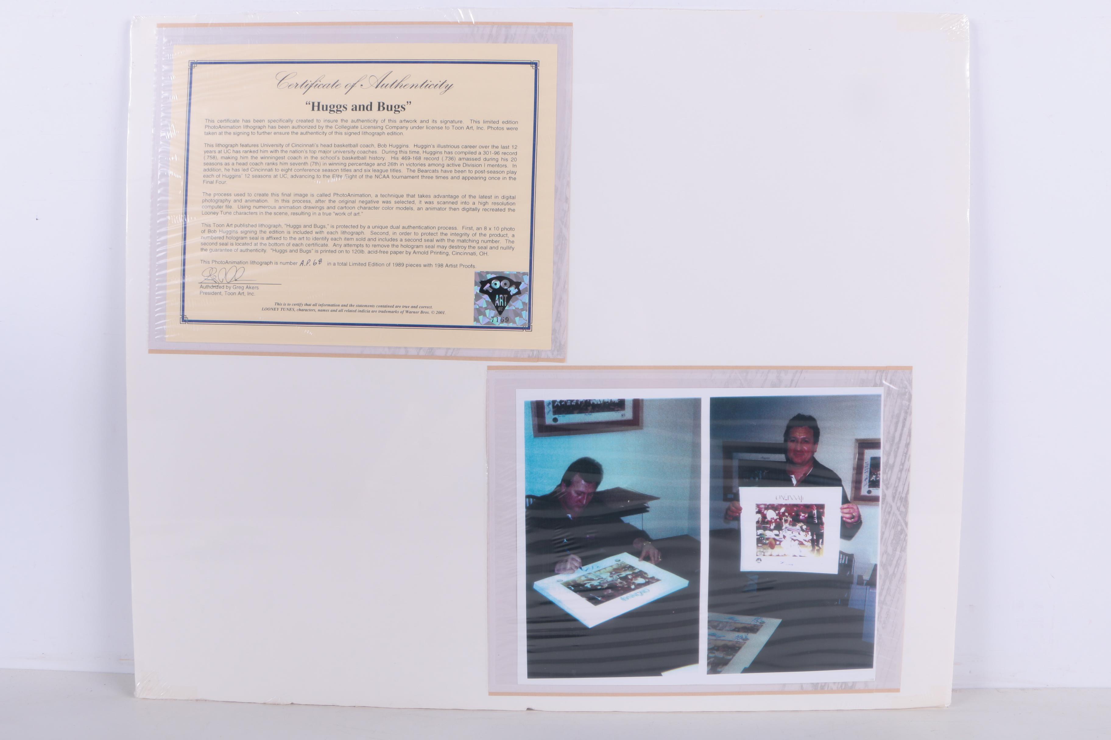 Autographed Limited Edition Offset Lithograph on Paper "Huggs and Bugs"