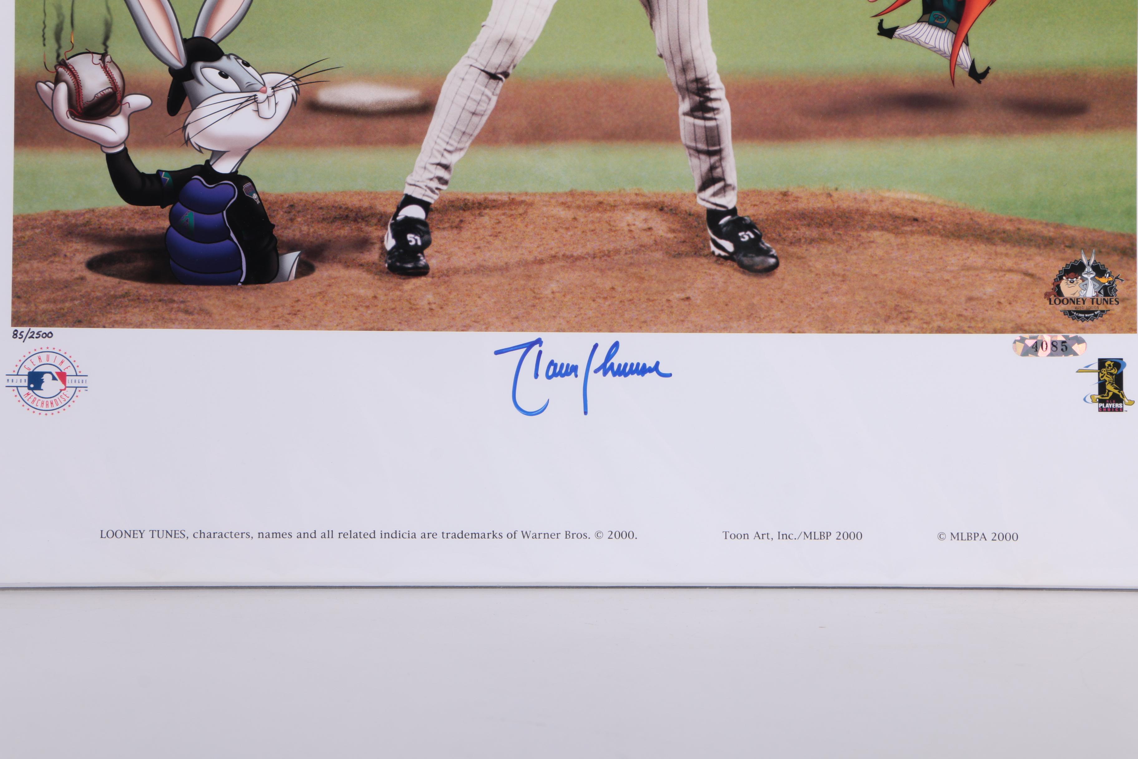Looney Tunes and Diamondbacks Limited Edition Offset Lithograph "The Big Unit"