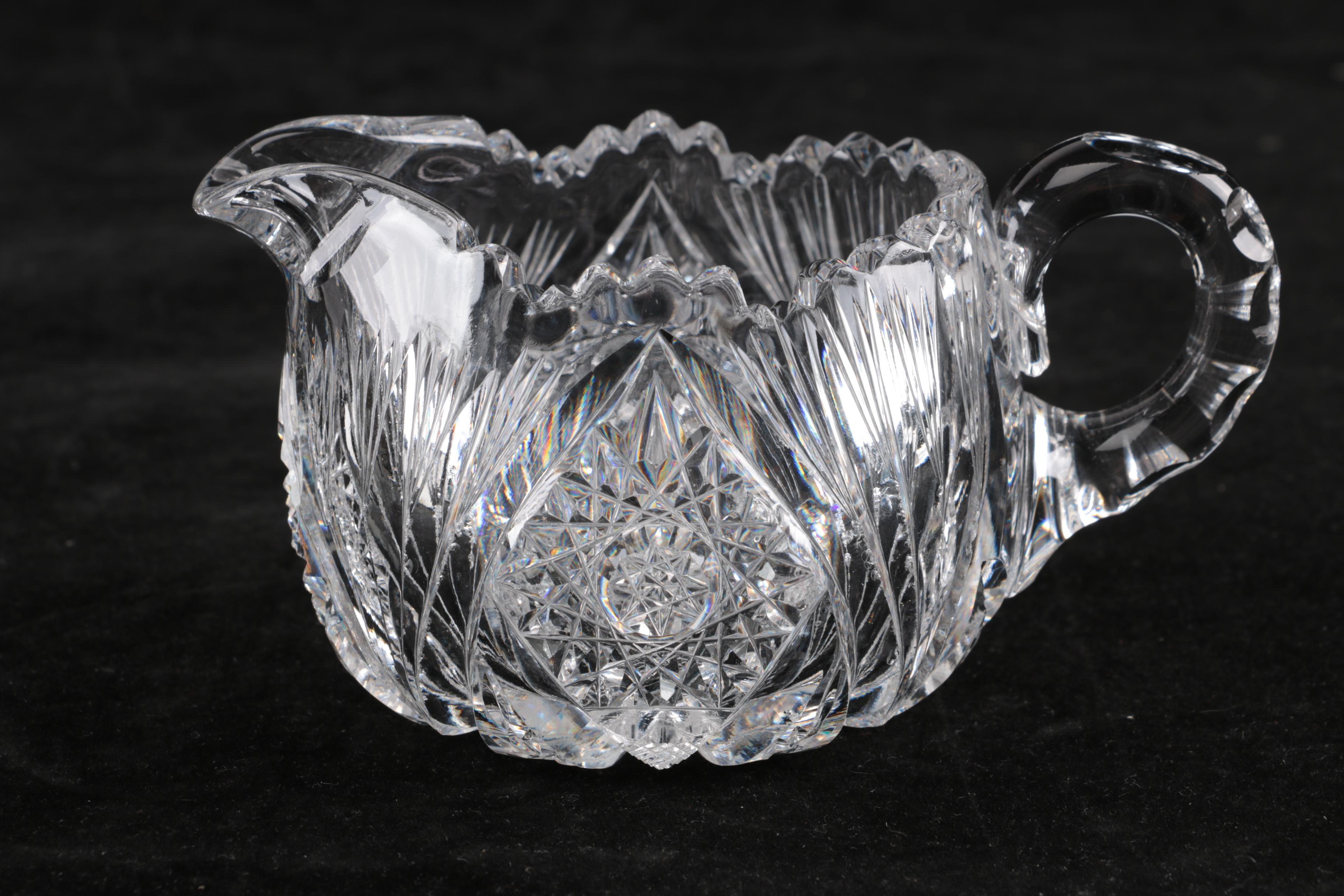 American Brilliant Period Cut Glass and Pressed Glass Tableware