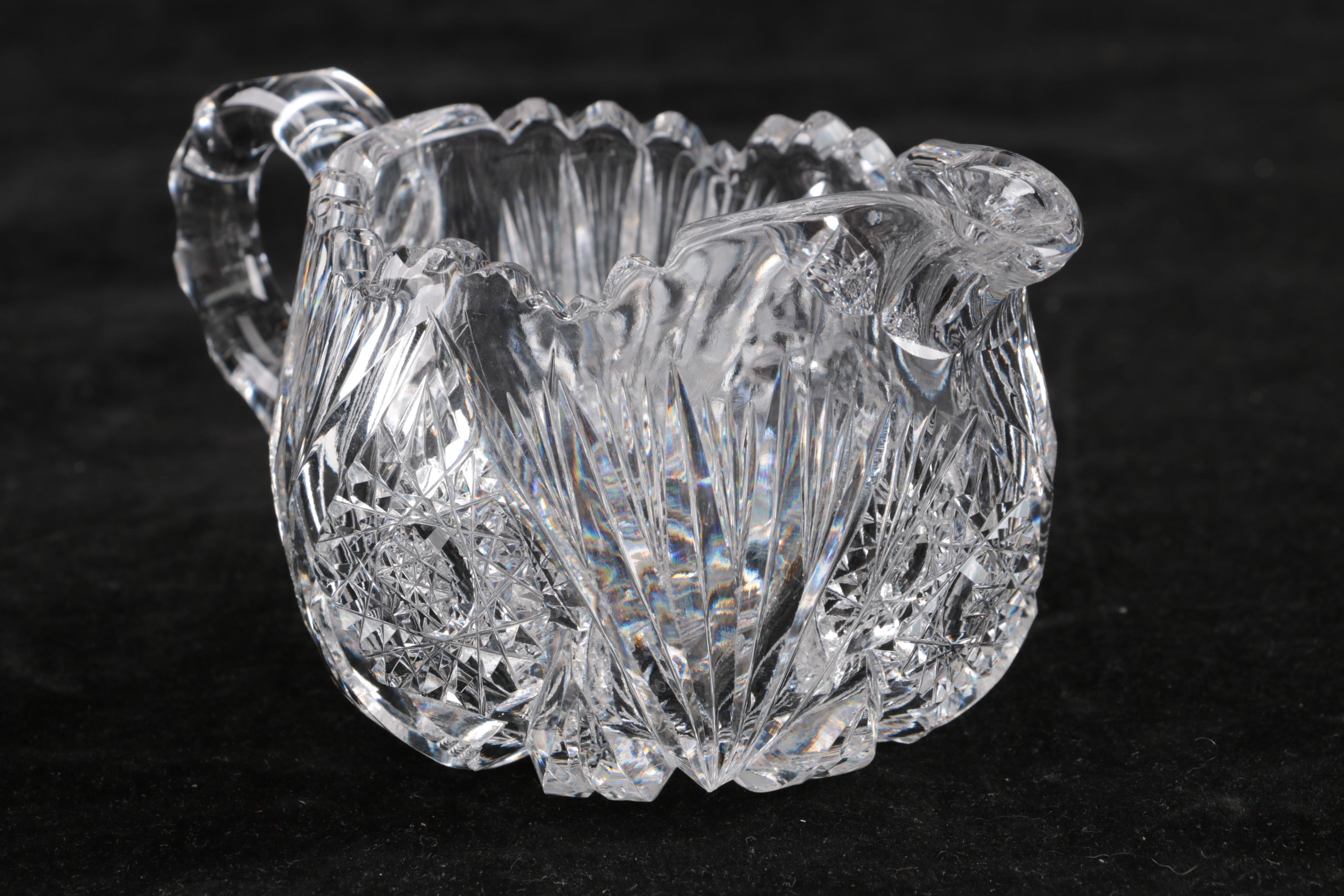 American Brilliant Period Cut Glass and Pressed Glass Tableware