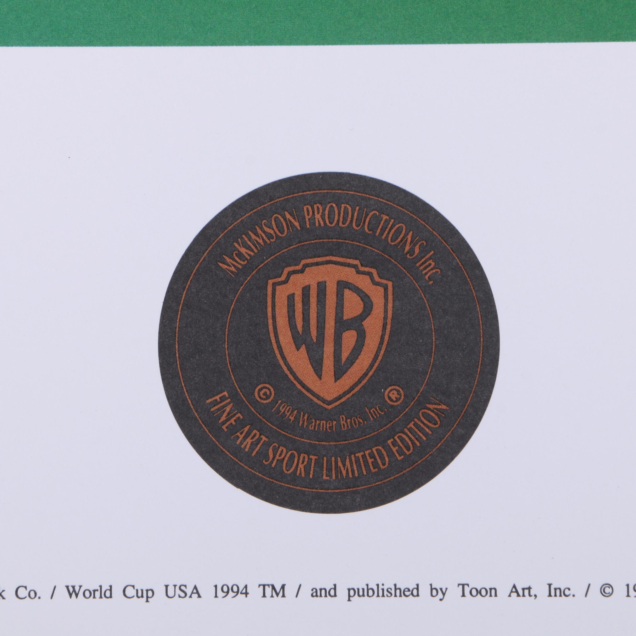 Toon Art, Inc. Offset Lithograph "World Cup Toons"