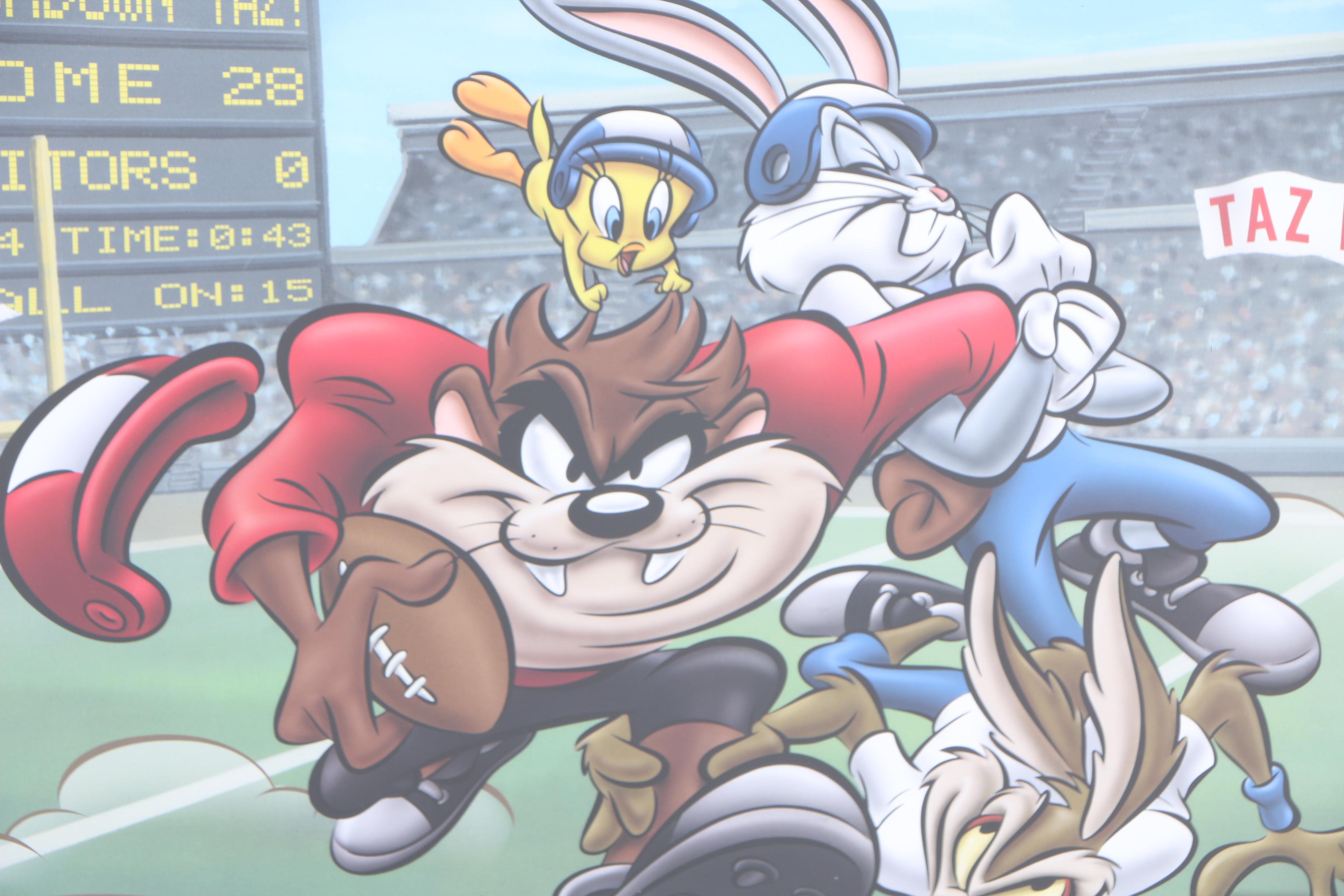 Warner Bros Limited Edition Prints "Patriotic Taz" and "Touchdown Taz"