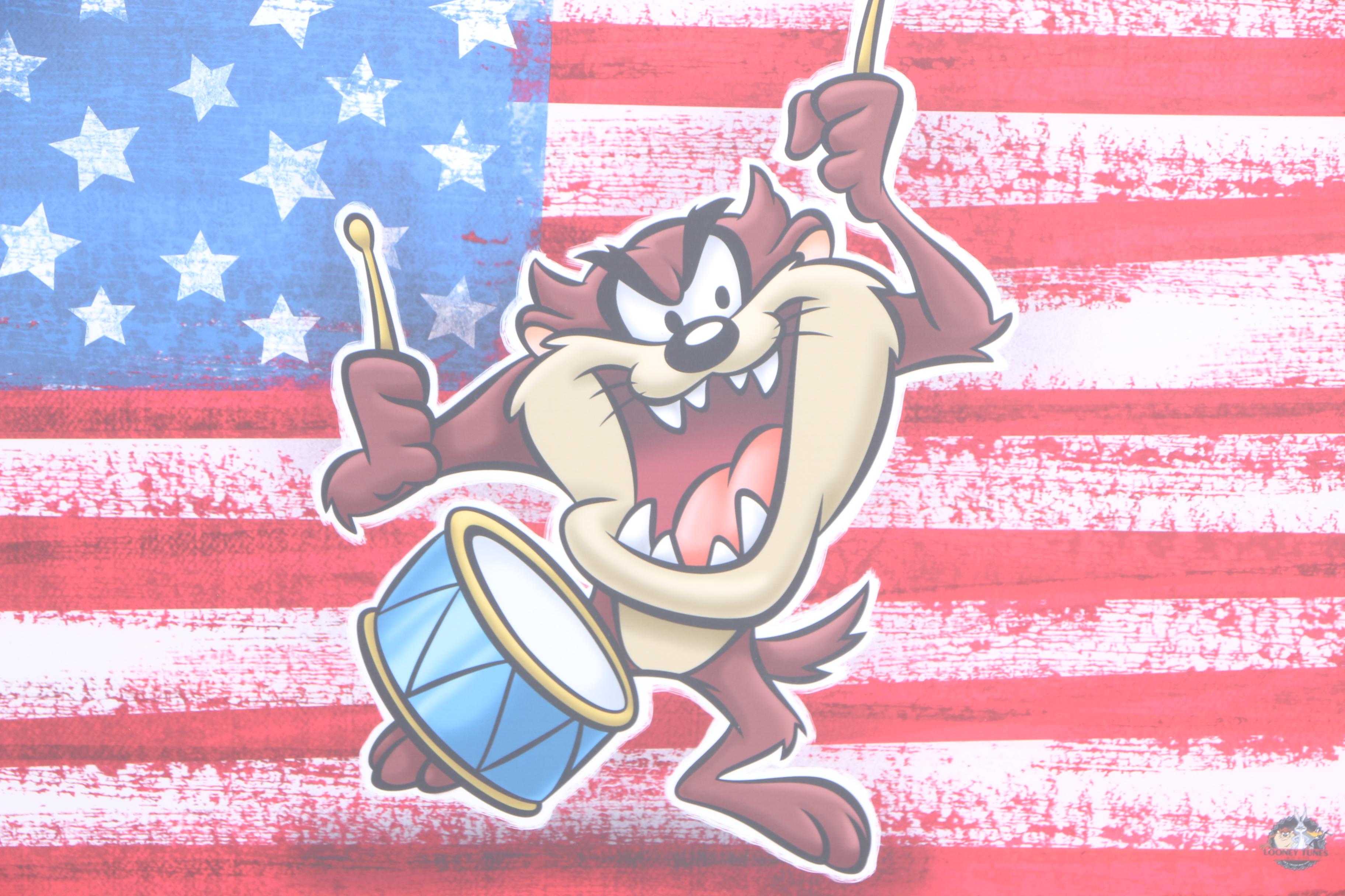 Warner Bros Limited Edition Prints "Patriotic Taz" and "Touchdown Taz"