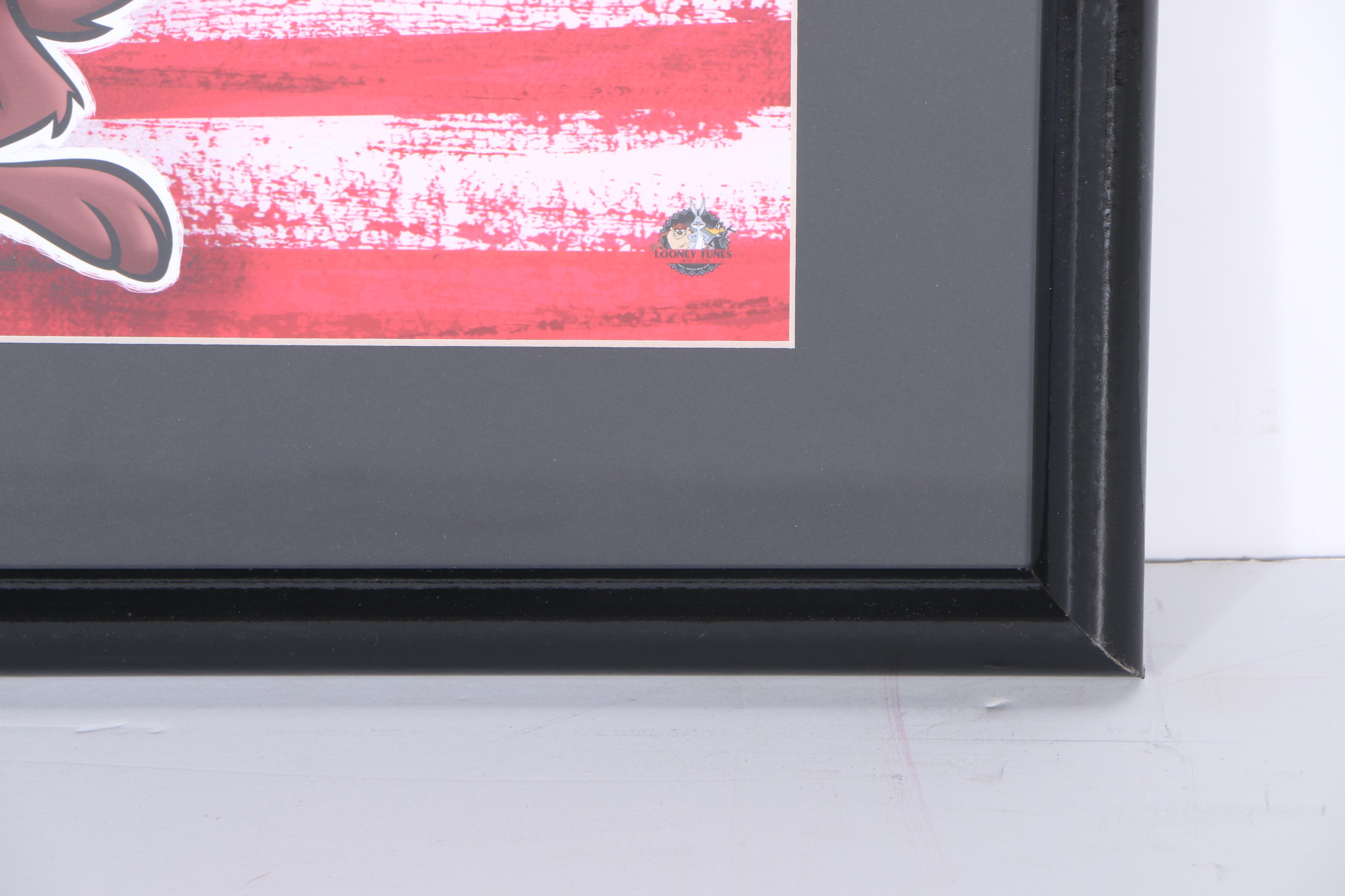 Warner Bros Limited Edition Prints "Patriotic Taz" and "Touchdown Taz"