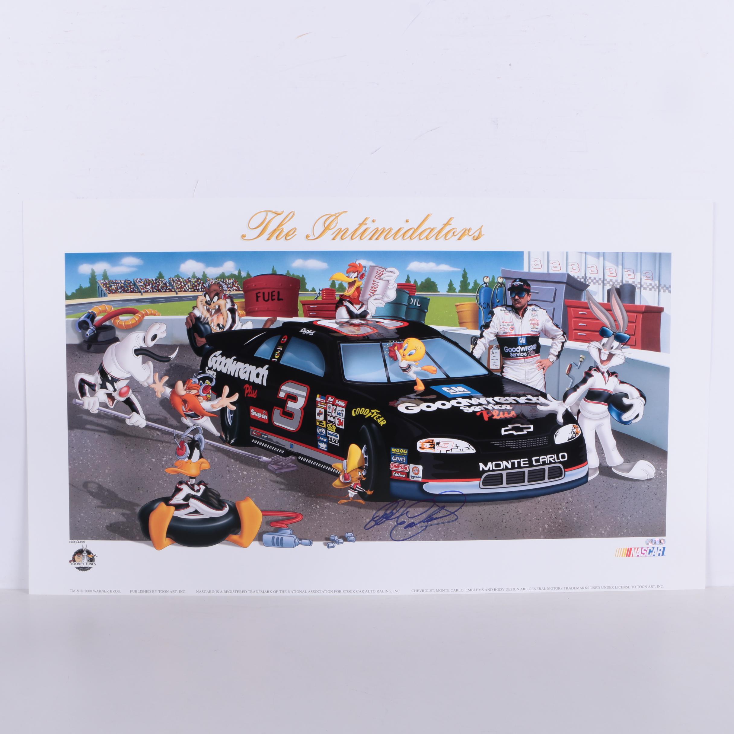 Limited Edition Offset Lithograph featuring Dale Earnhardt "The Intimidators"