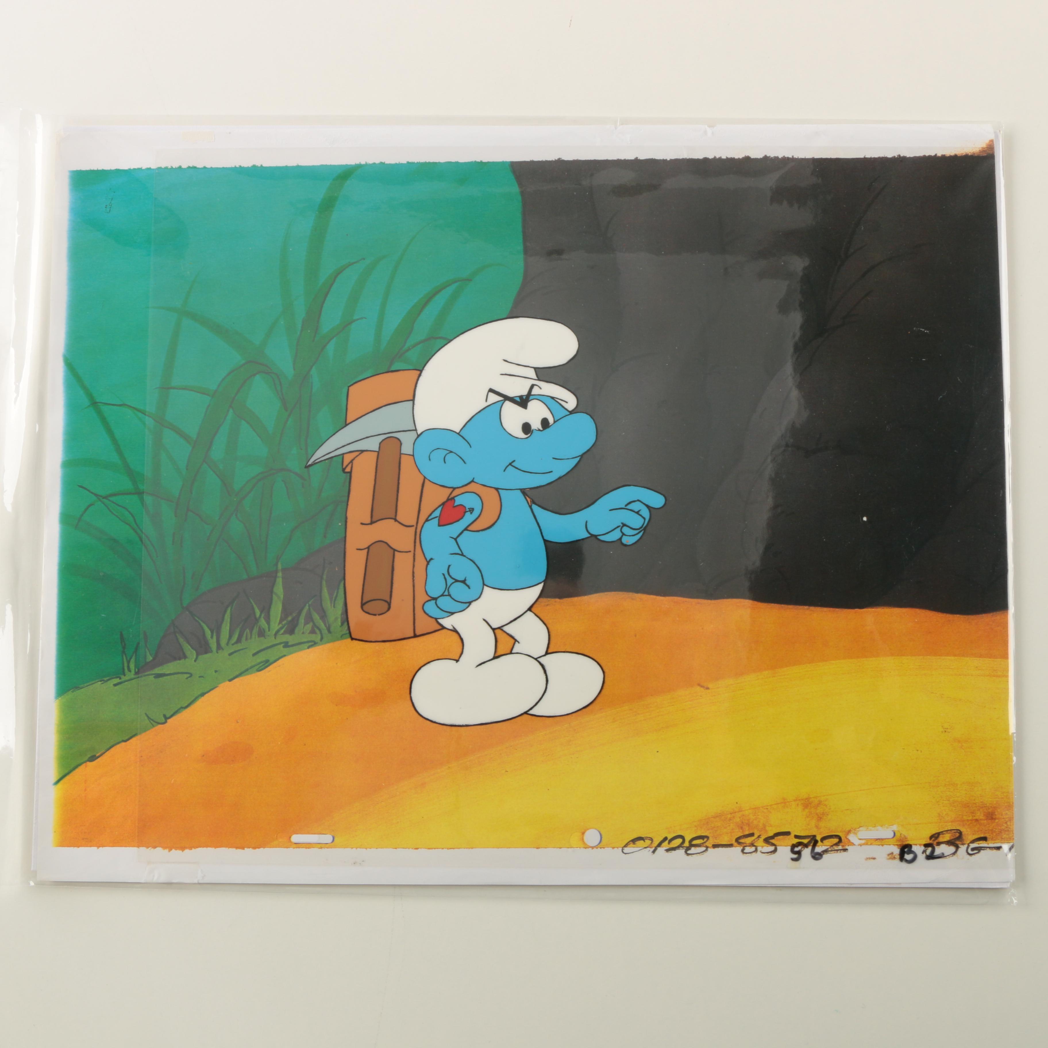 Production Cels Featuring Characters from "The Smurfs"