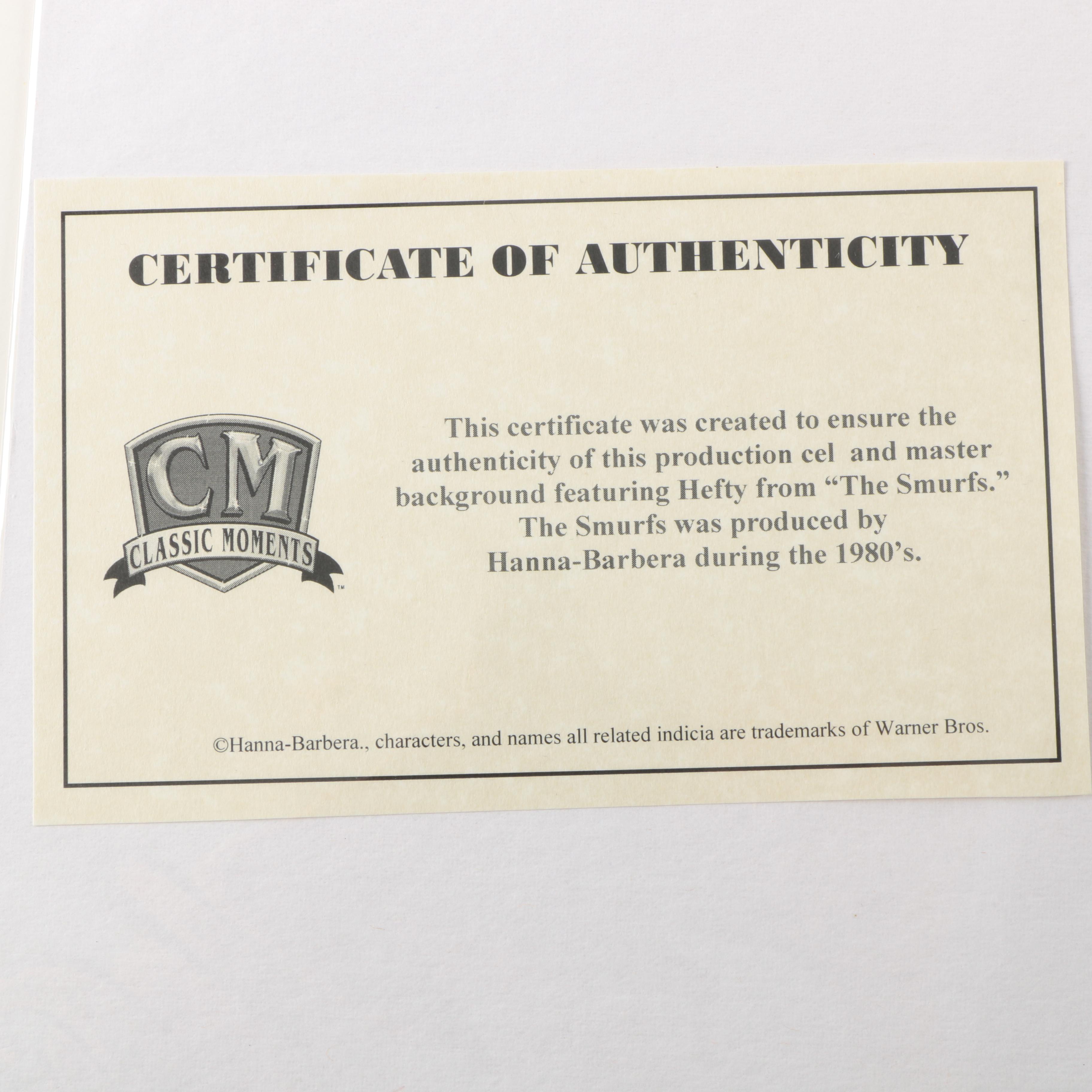 Production Cels Featuring Characters from "The Smurfs"