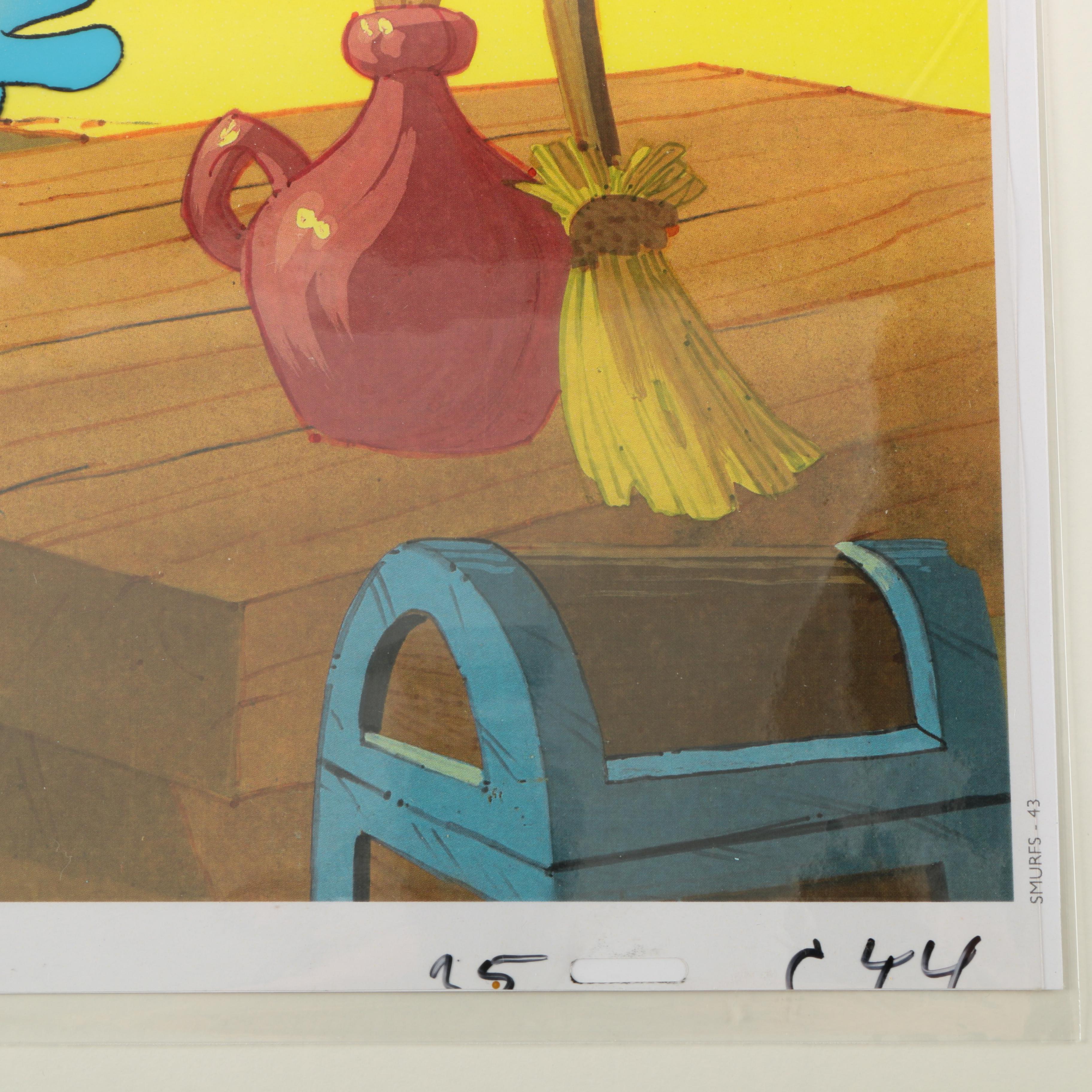 Production Cels Featuring Characters from "The Smurfs"