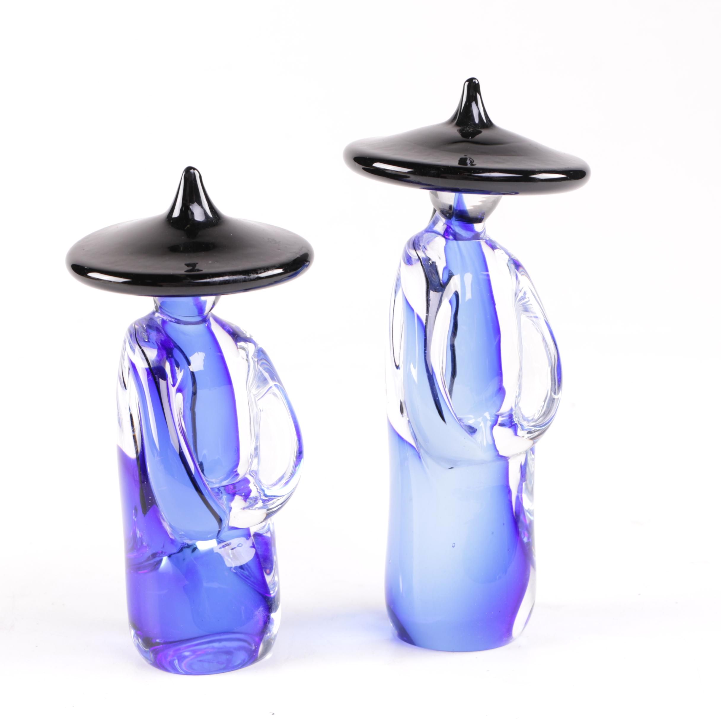 Formia Hand-Blown Murano Glass Chinese Figures