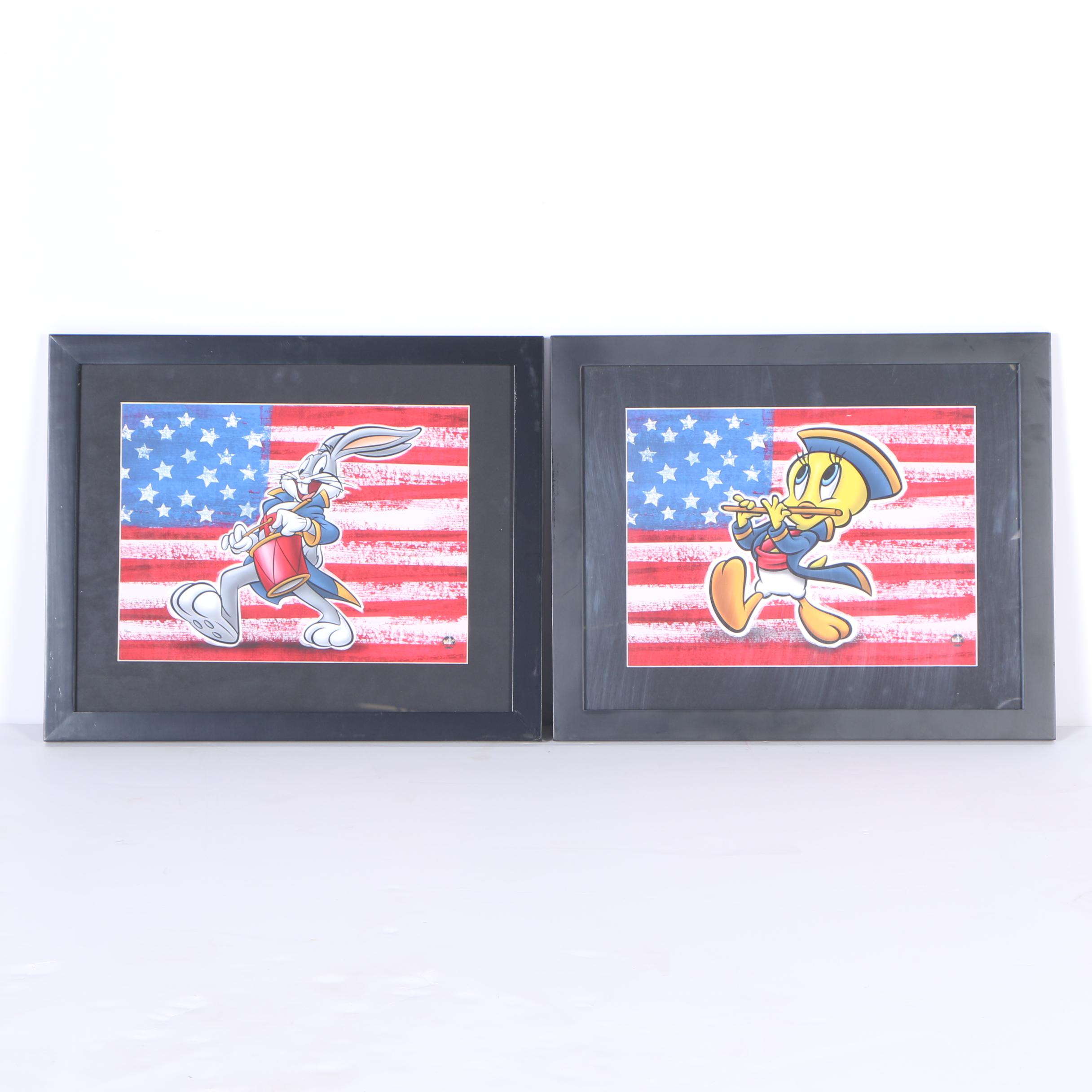 Pair of Giclée's on Paper "Patriotic Series: Bugs Bunny and Tweety"