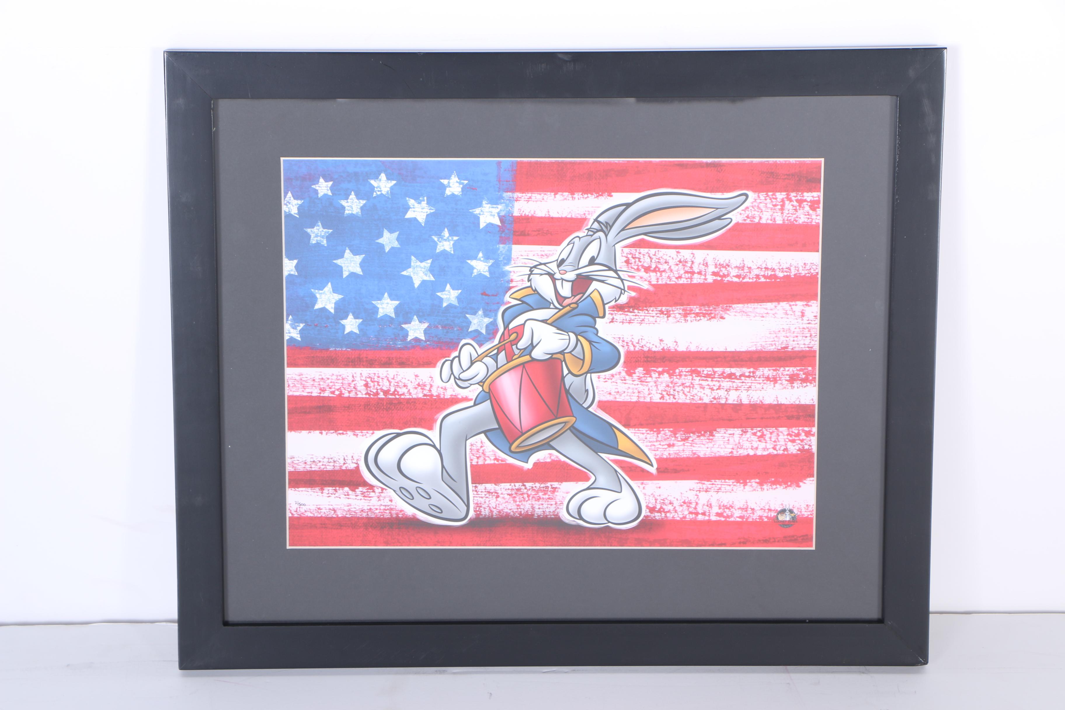 Pair of Giclée's on Paper "Patriotic Series: Bugs Bunny and Tweety"