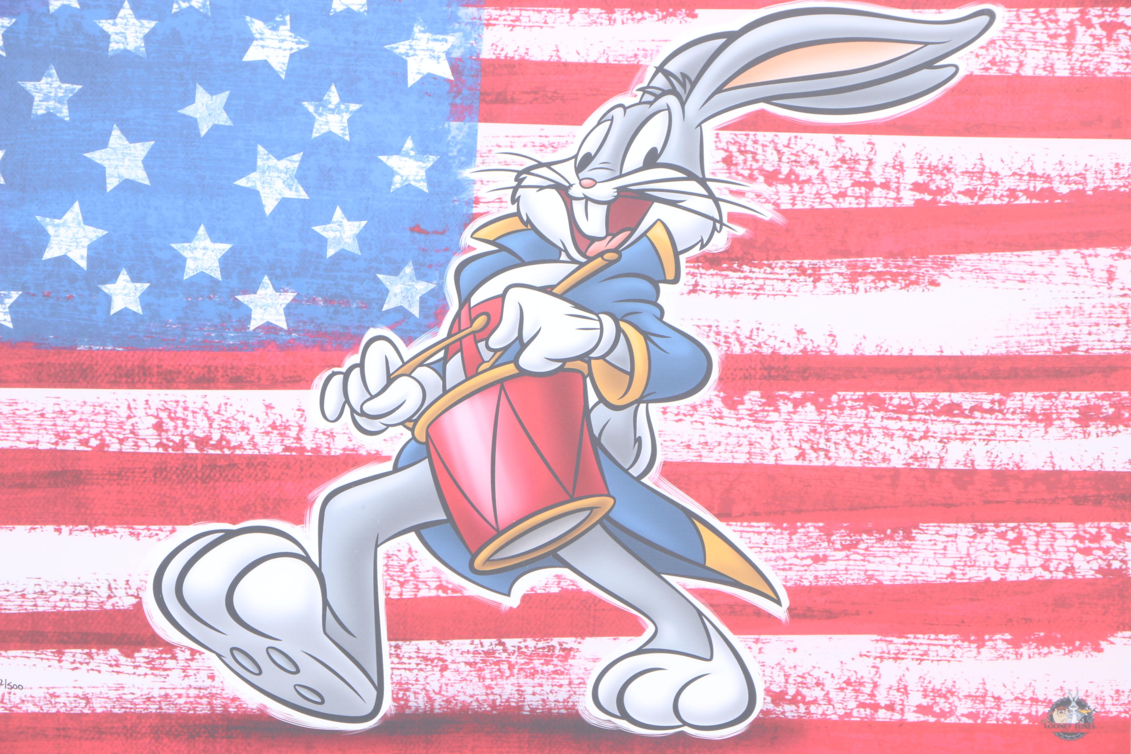 Pair of Giclée's on Paper "Patriotic Series: Bugs Bunny and Tweety"