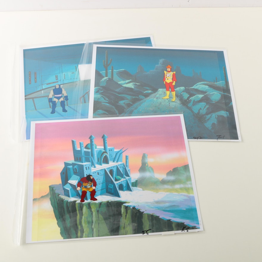 Production Cels Featuring Characters From "Superman Friends"