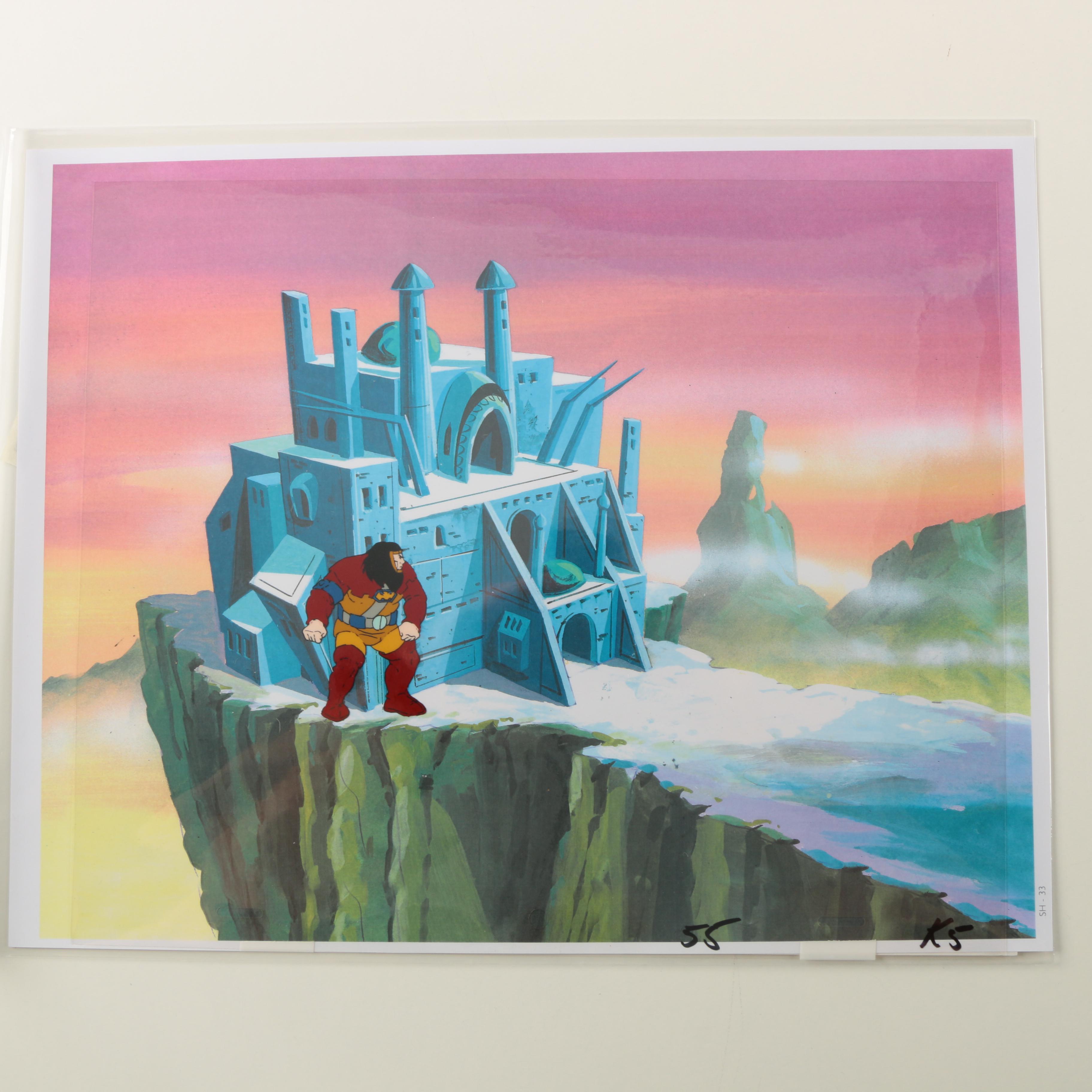 Production Cels Featuring Characters From "Superman Friends"
