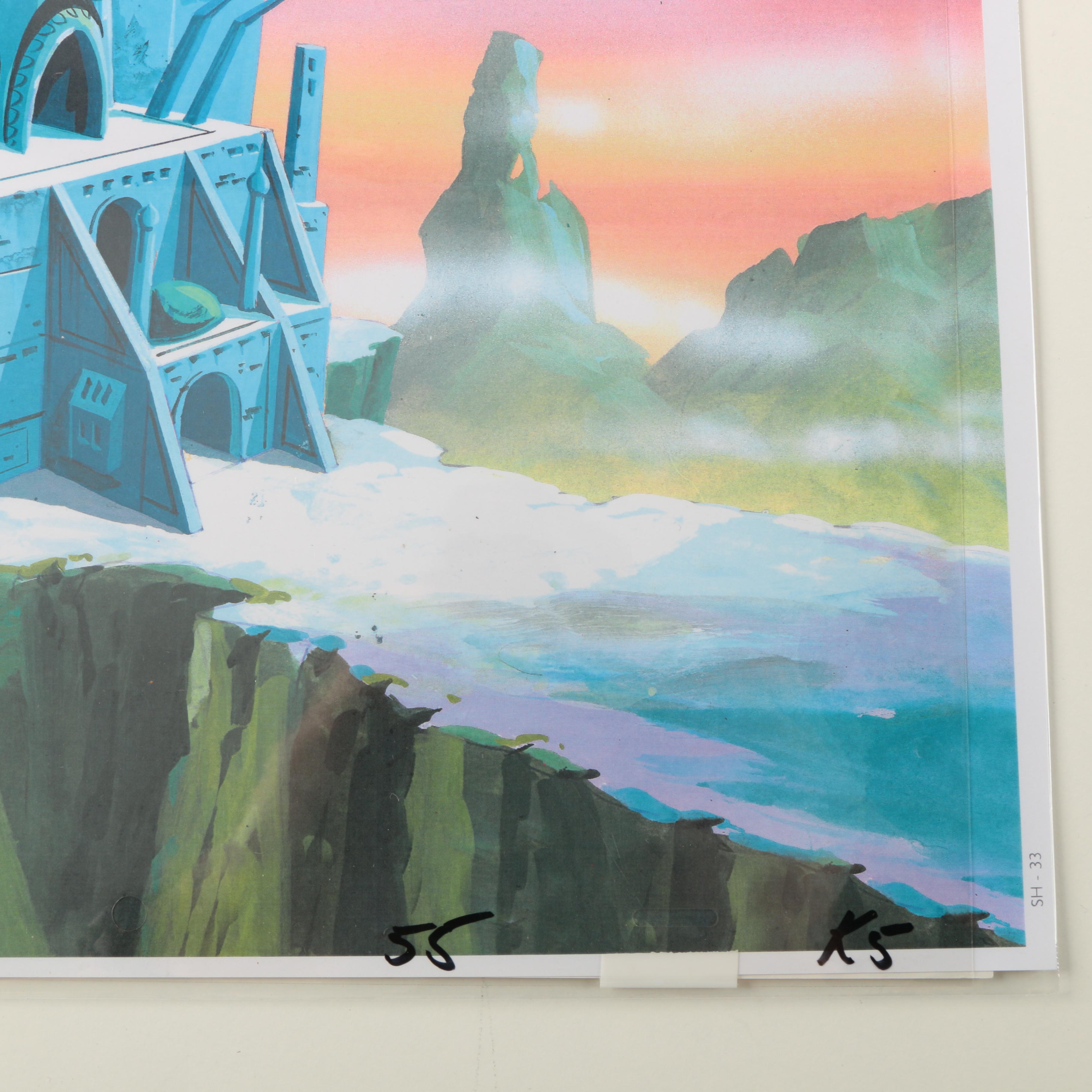 Production Cels Featuring Characters From "Superman Friends"