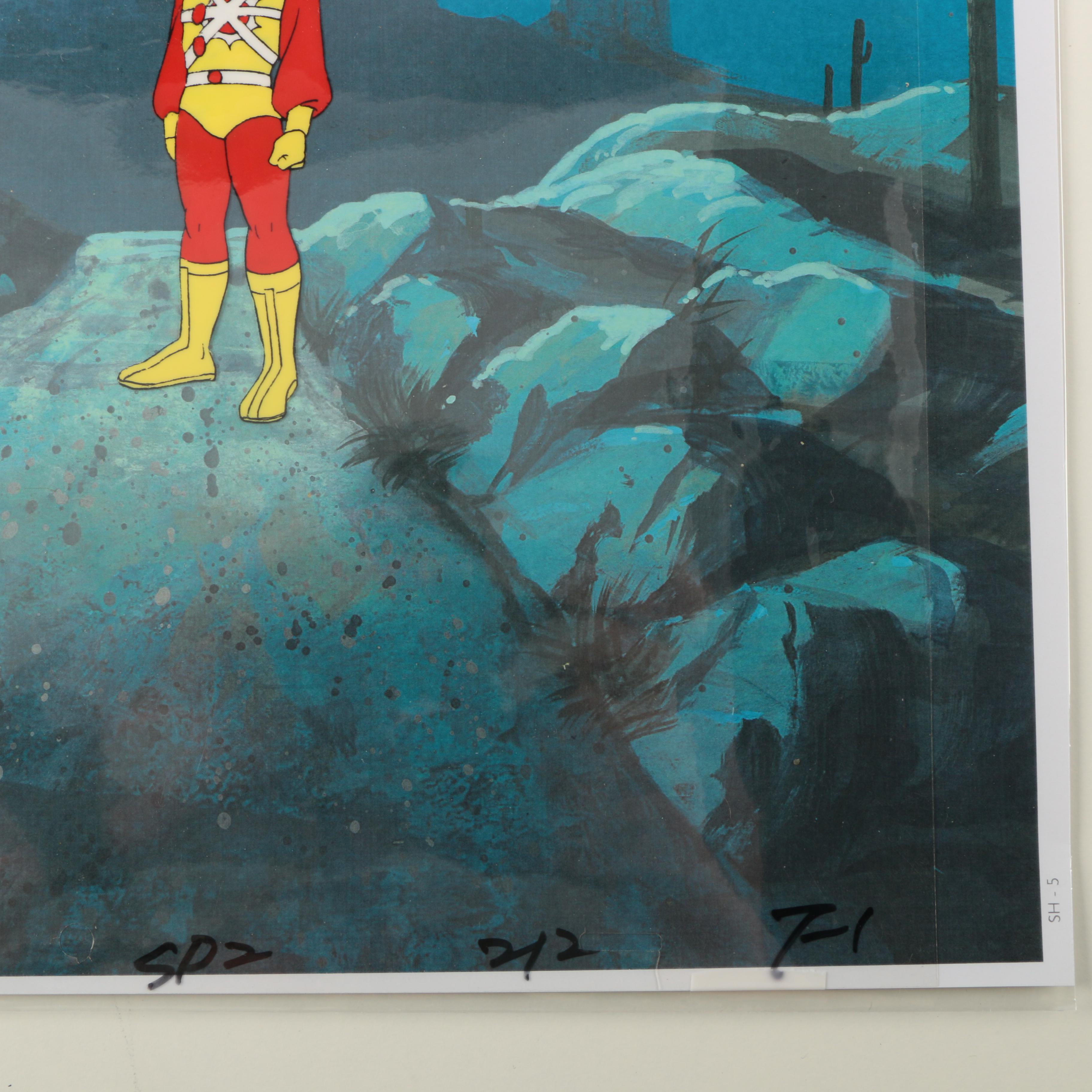 Production Cels Featuring Characters From "Superman Friends"