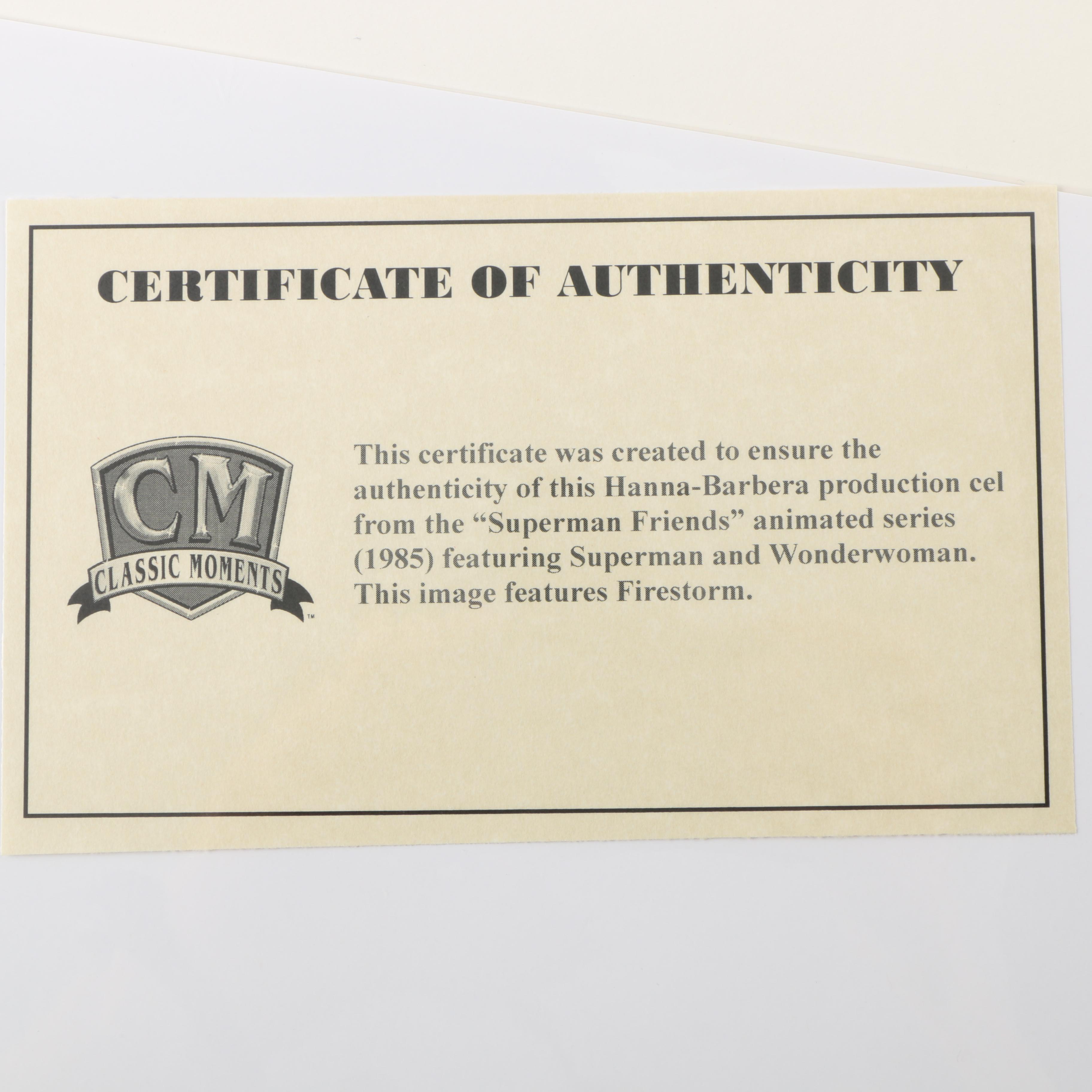 Production Cels Featuring Characters From "Superman Friends"