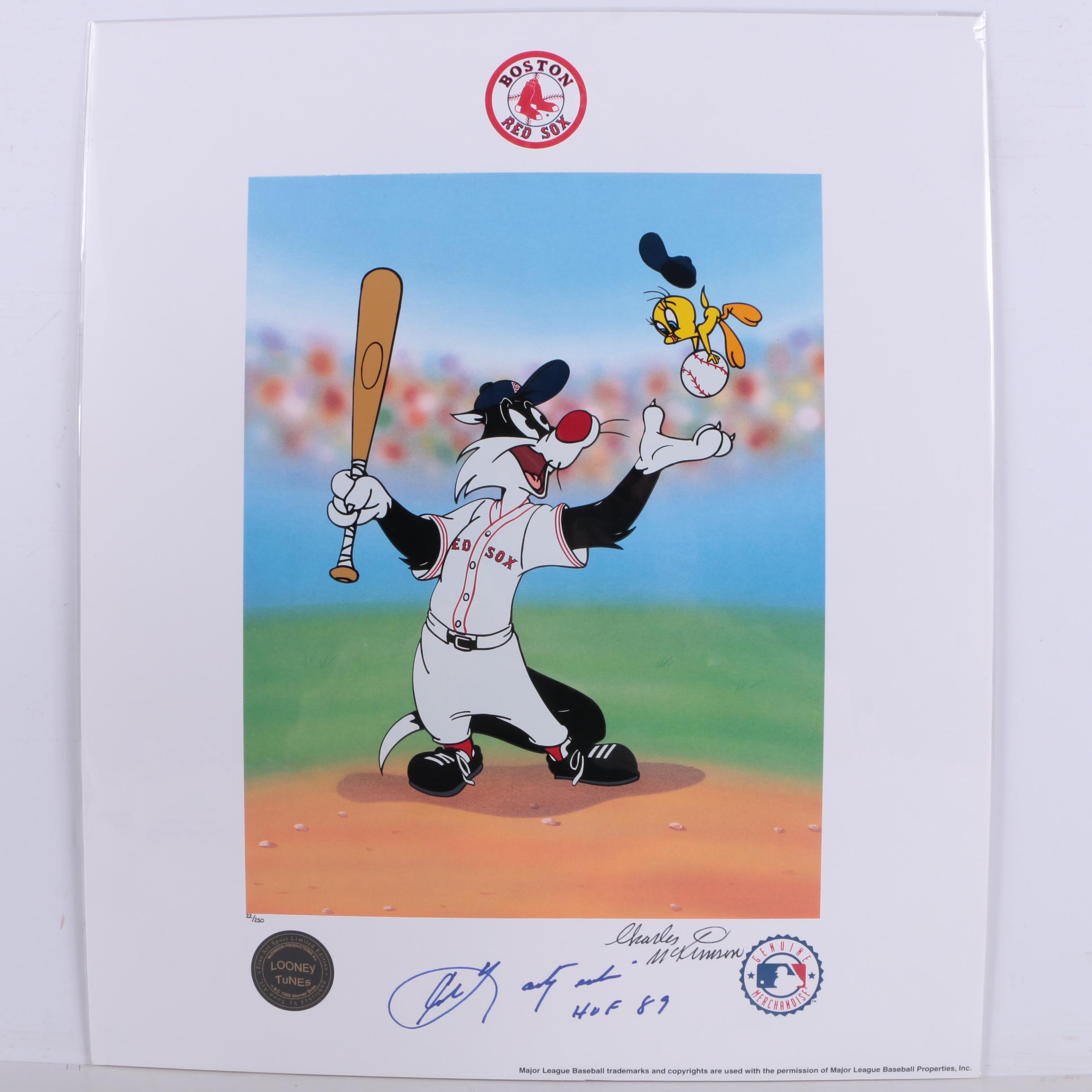 Limited Edition Boston Red Sox Lithoserigraph "Keep Your Eye on the Tweety"