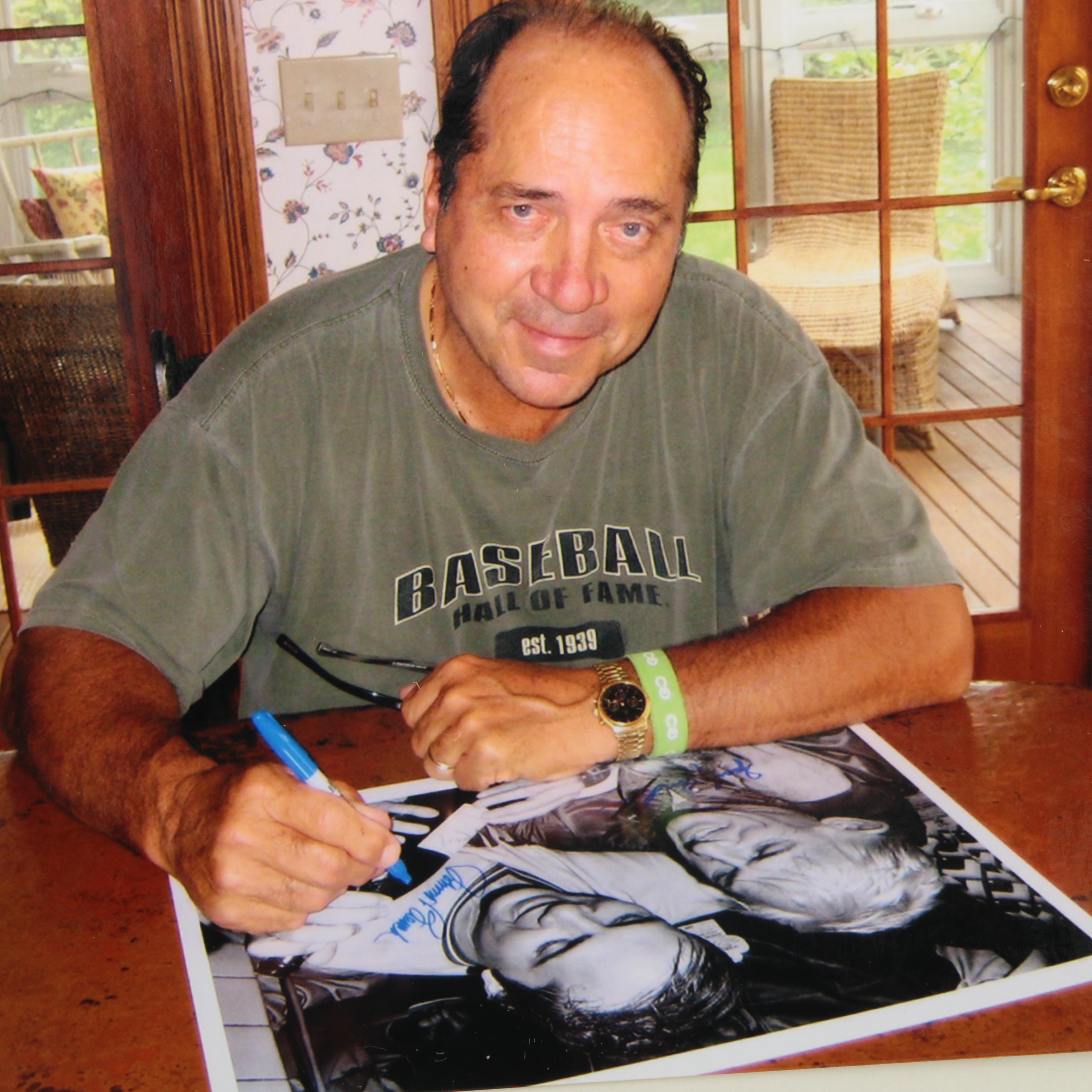 Fuji Crystal Archival Photo Signed by Sparky Anderson and Johnny Bench