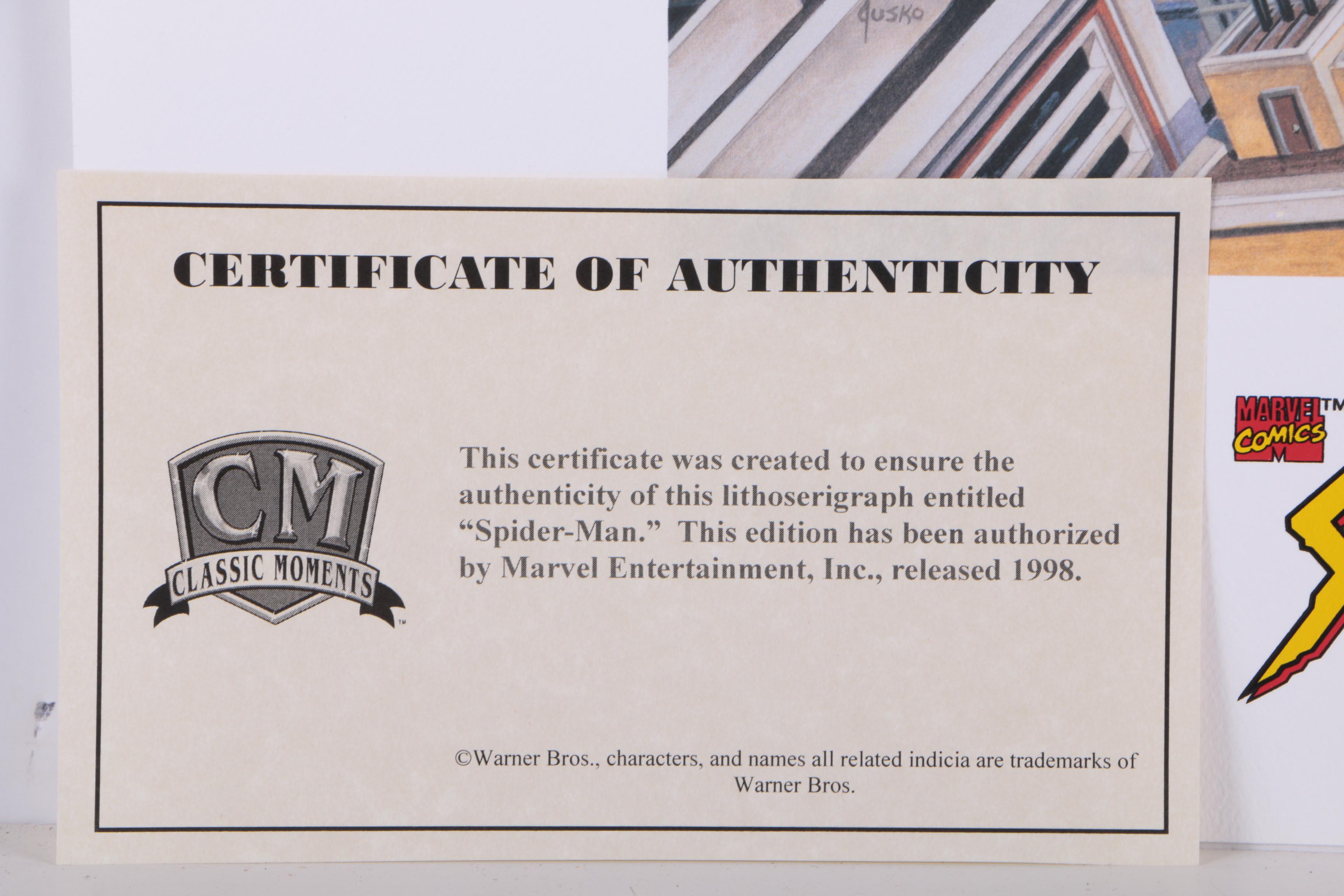 Collection of Three Marvel Comic Lithoserigraphs