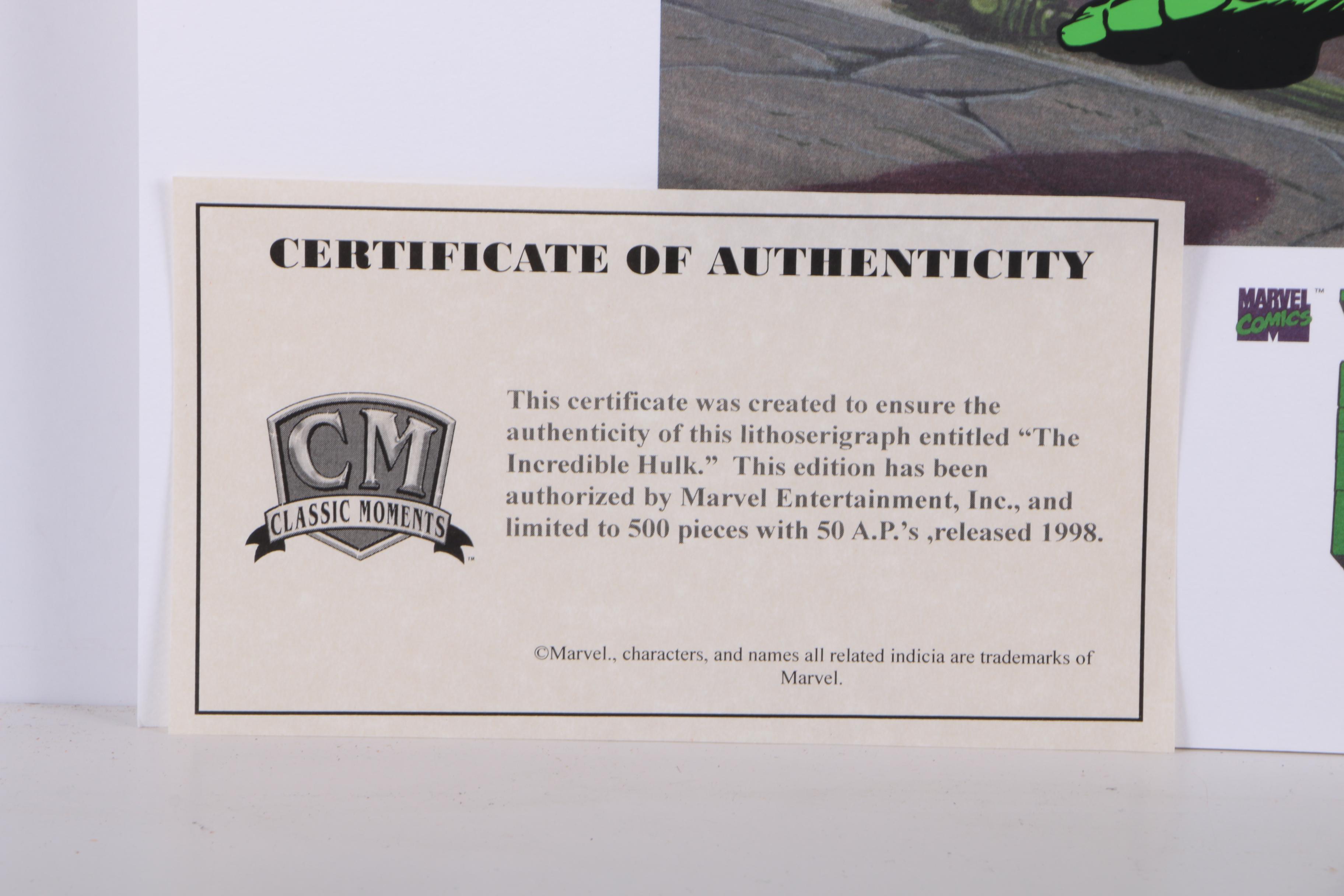 Collection of Three Marvel Comic Lithoserigraphs