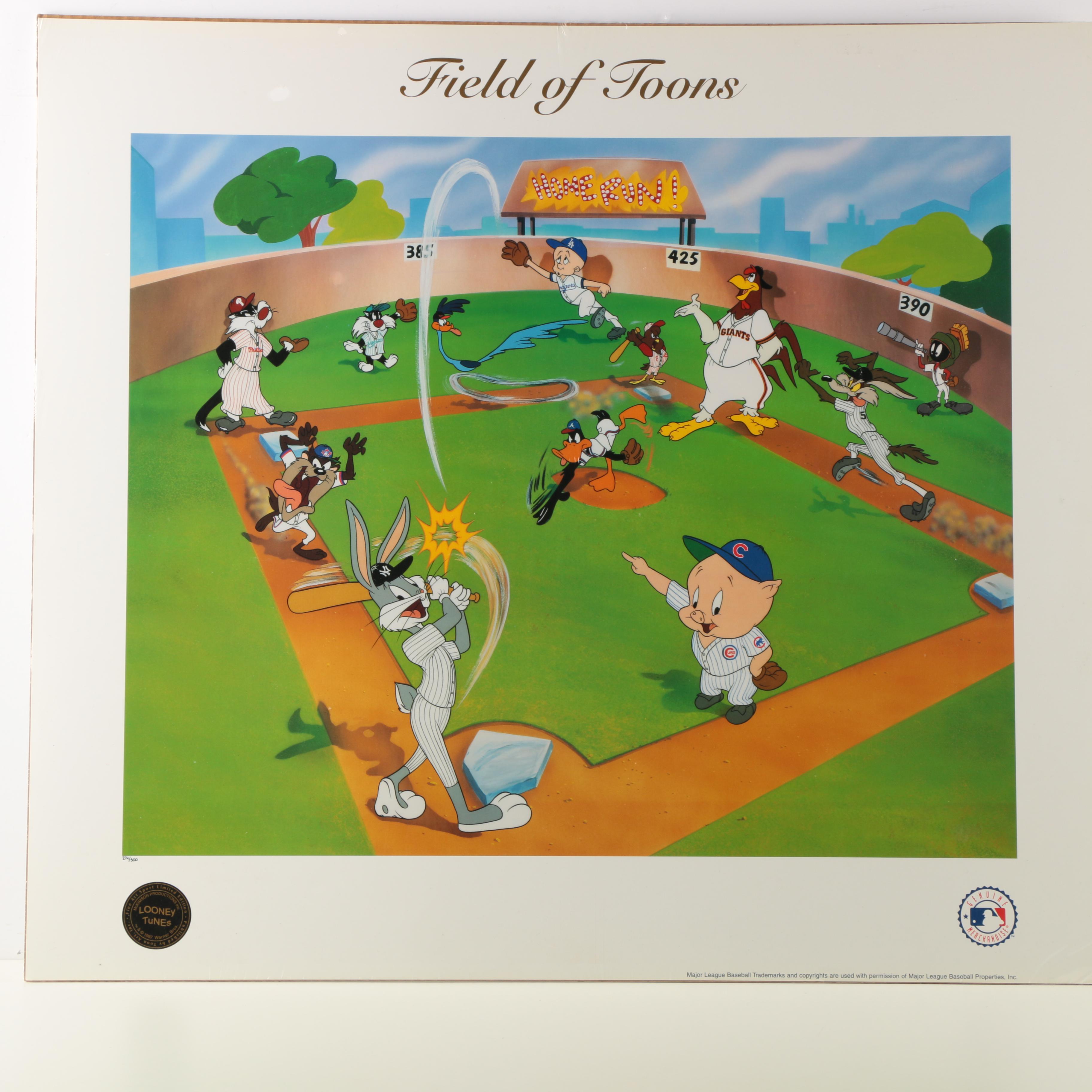 Limited Edition Offset Lithograph "Field of Toons"
