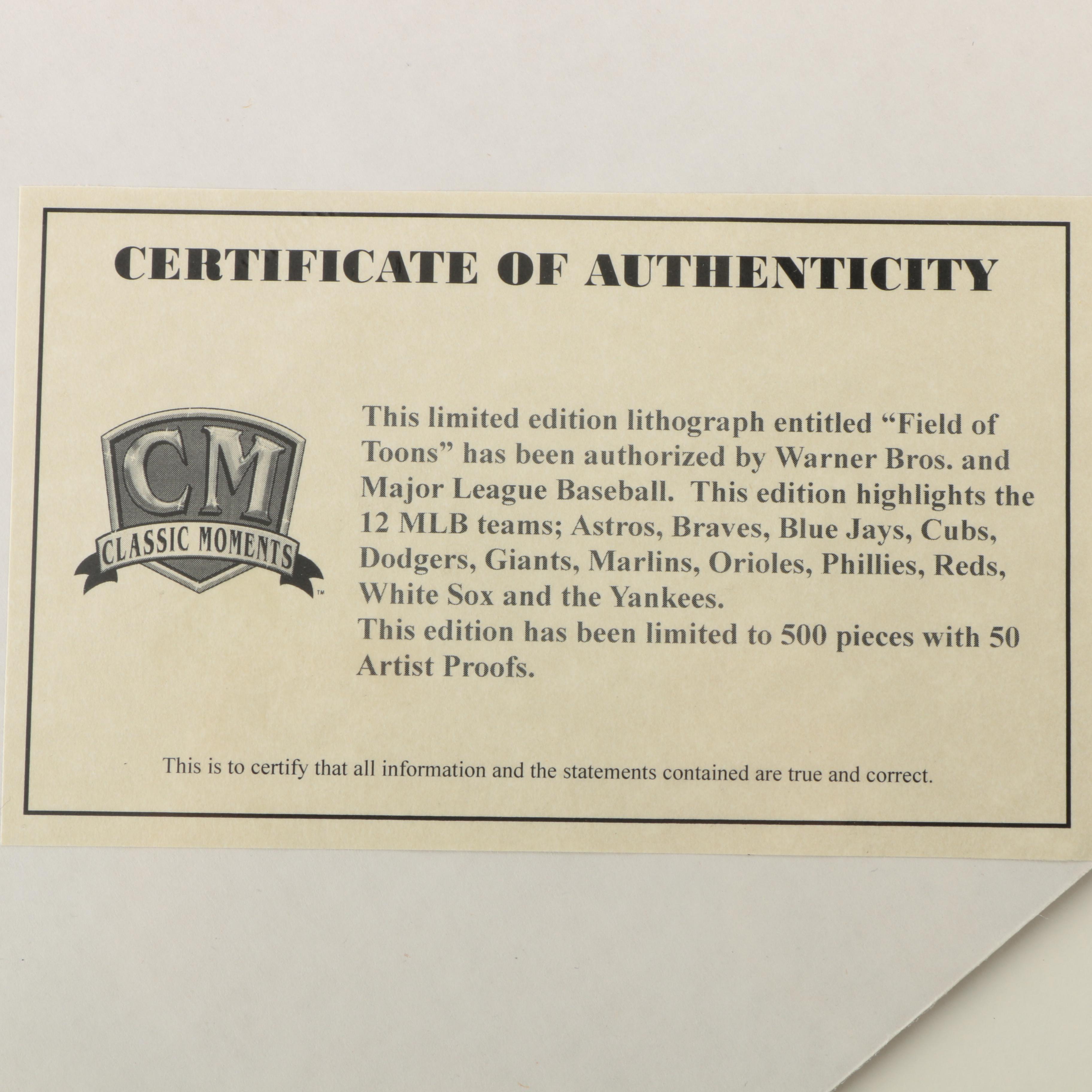 Limited Edition Offset Lithograph "Field of Toons"