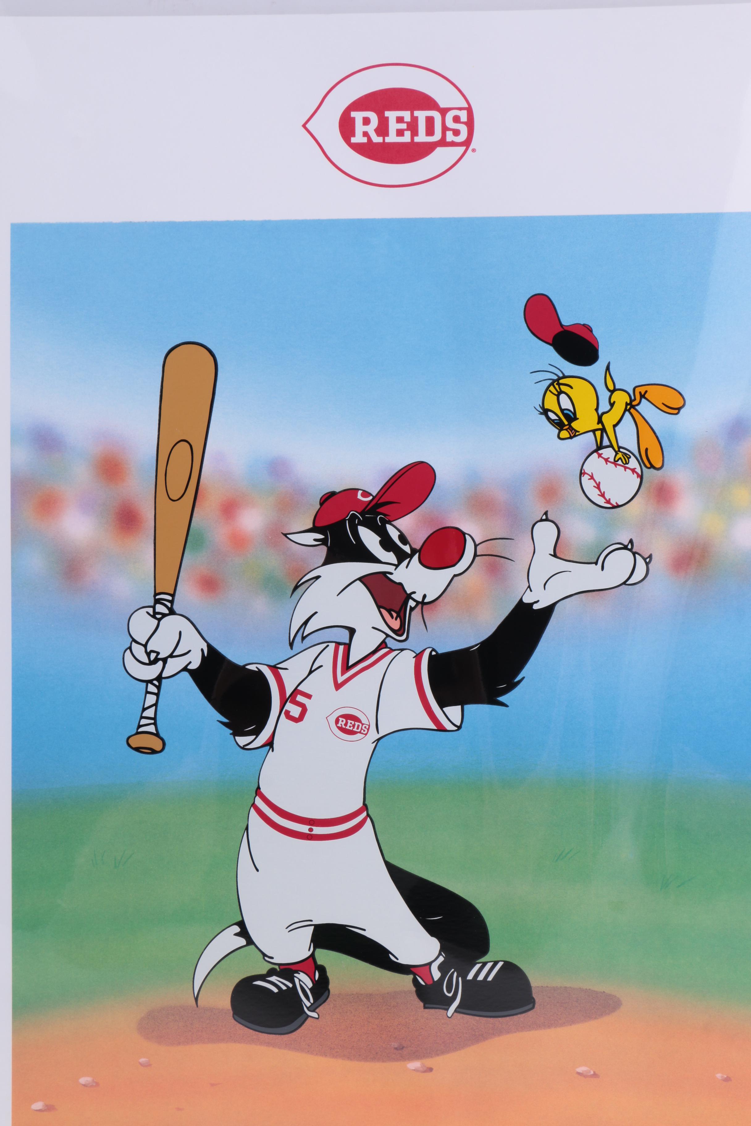 Warner Bros. and Cincinnati Reds Lithoserigraph "Keep your Eye on the Tweety"