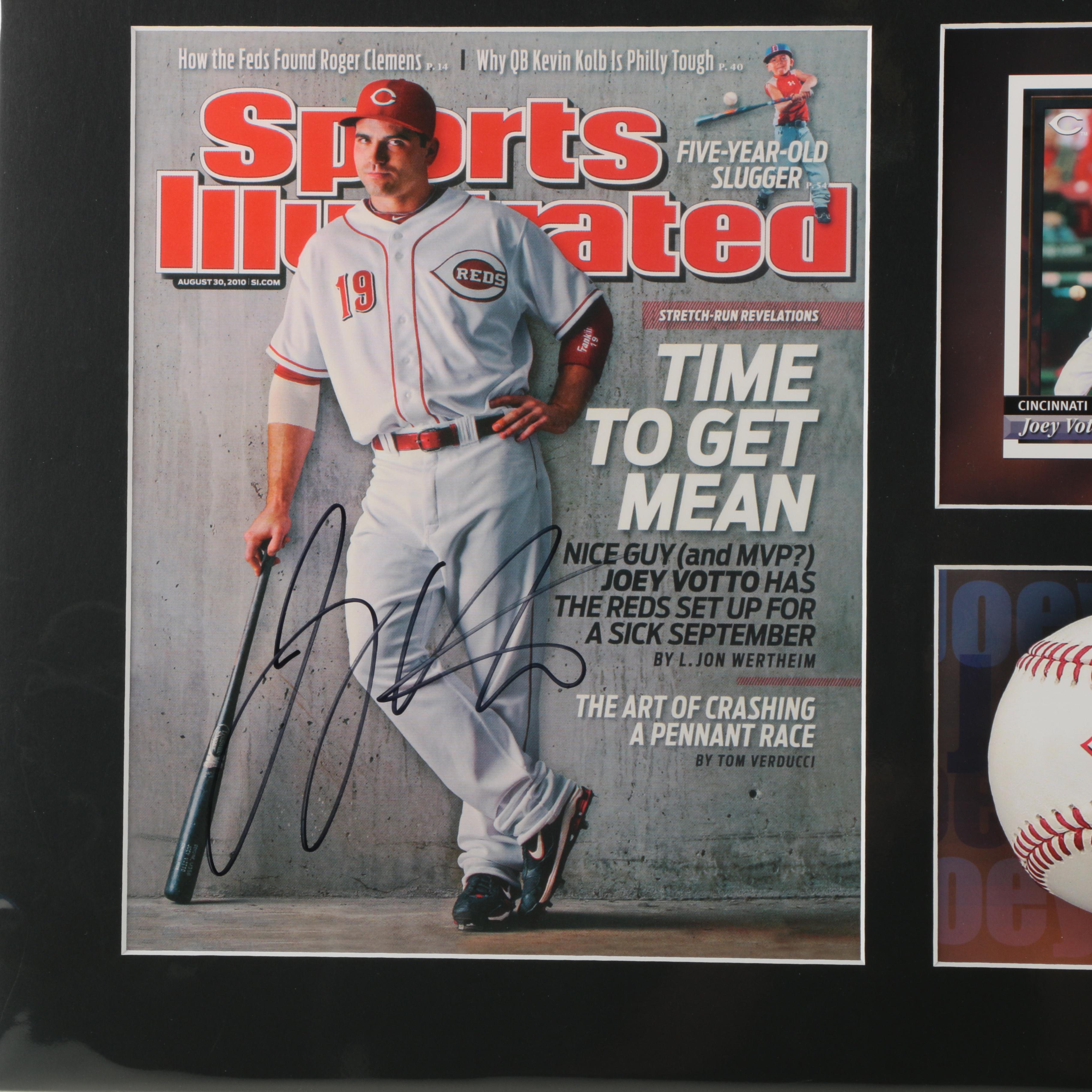Joey Votto Autographed Cincinnati Reds Montage