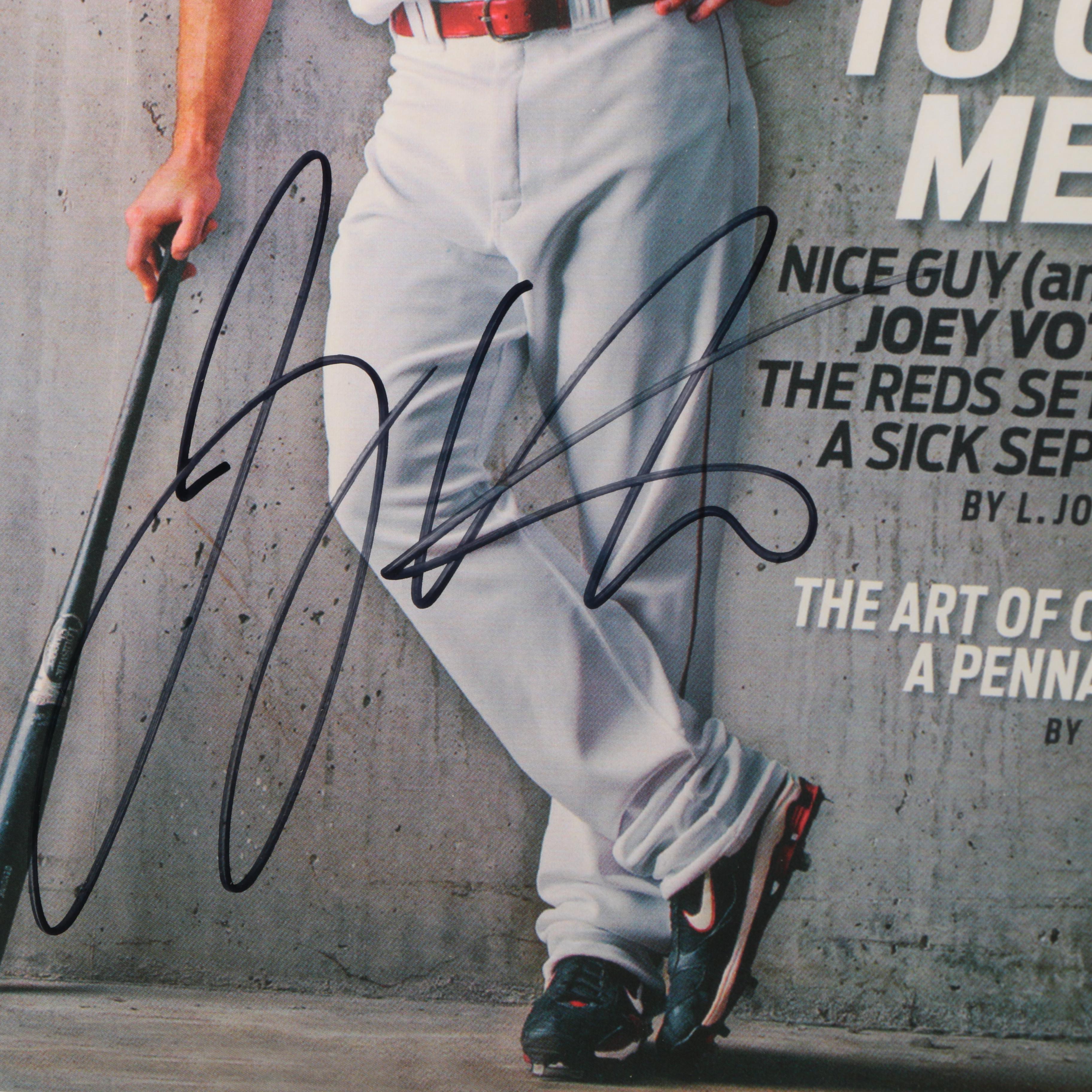 Joey Votto Autographed Cincinnati Reds Montage