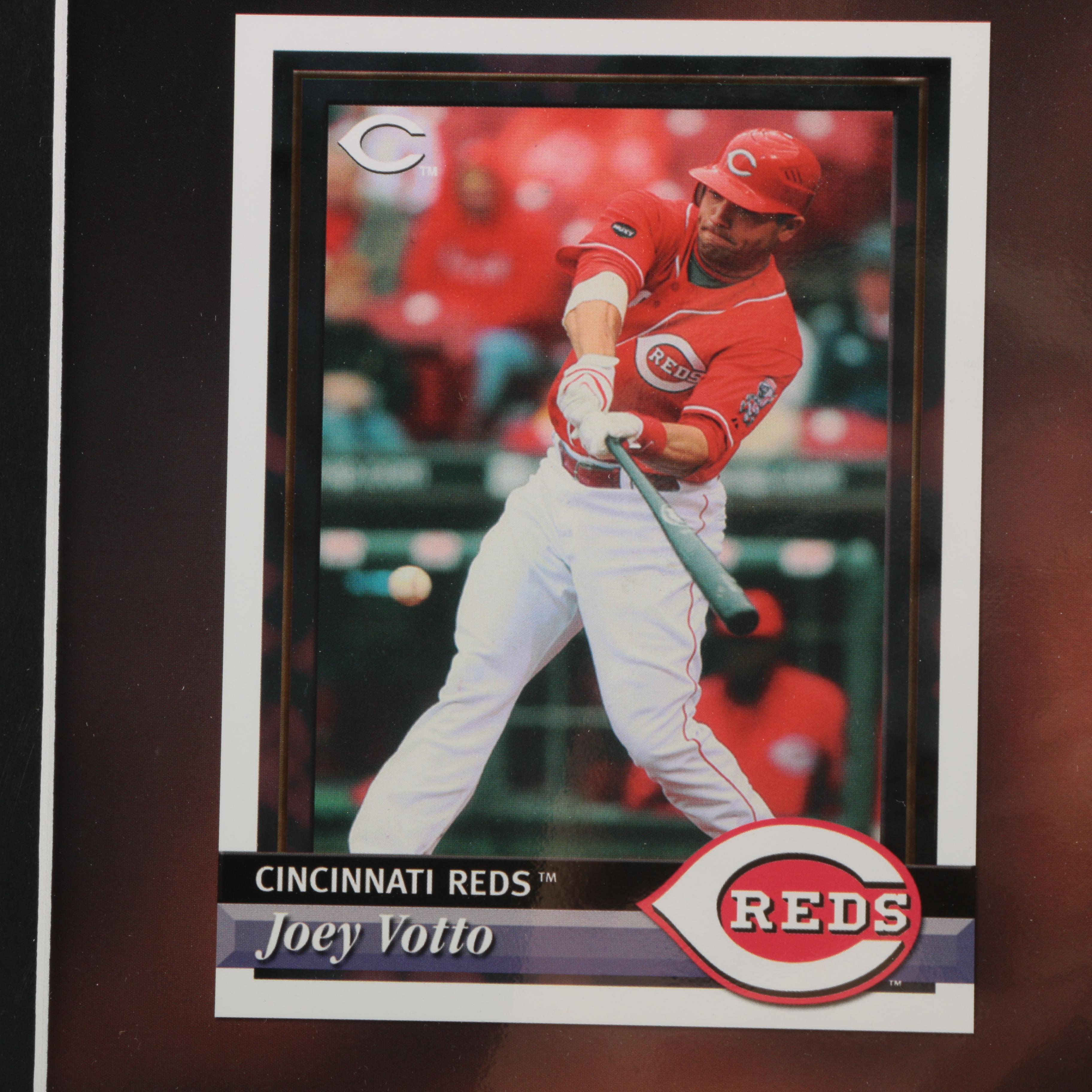 Joey Votto Autographed Cincinnati Reds Montage