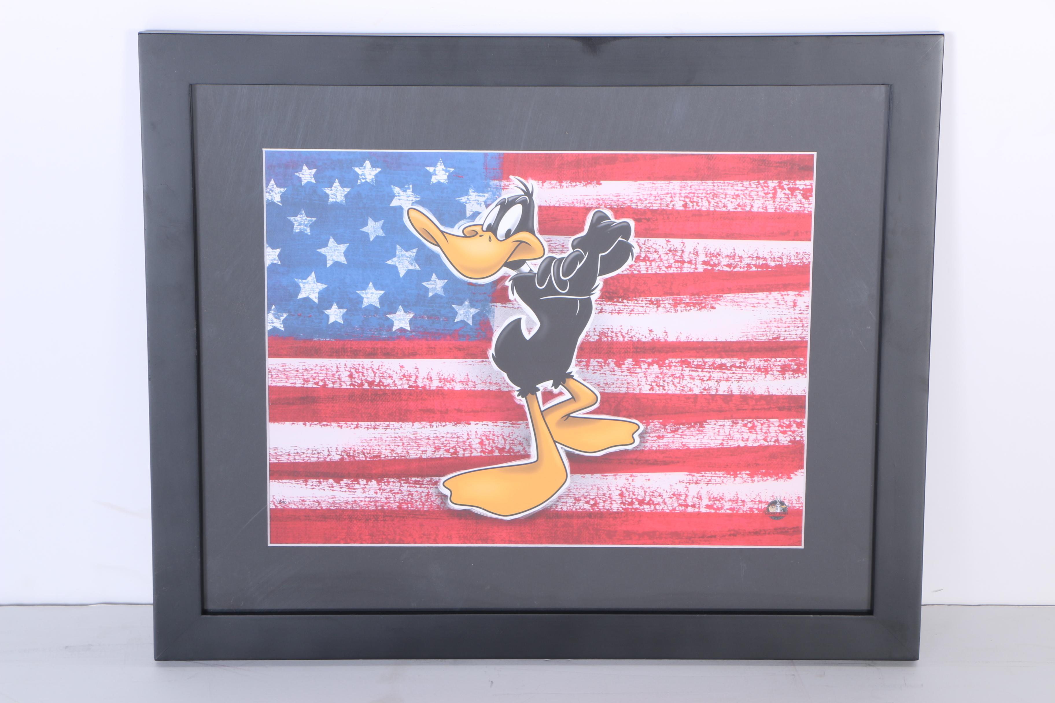 Warner Bros Limited Edition Giclees "Patriotic Marvin" and "Patriotic Daffy"