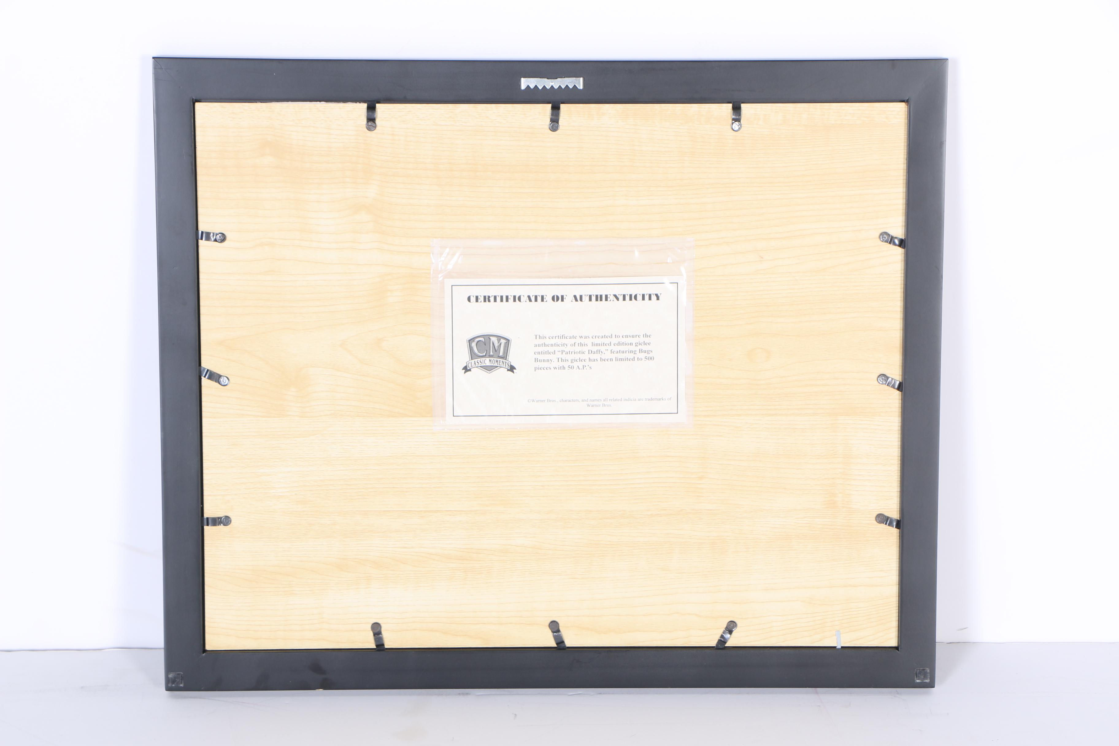 Warner Bros Limited Edition Giclees "Patriotic Marvin" and "Patriotic Daffy"