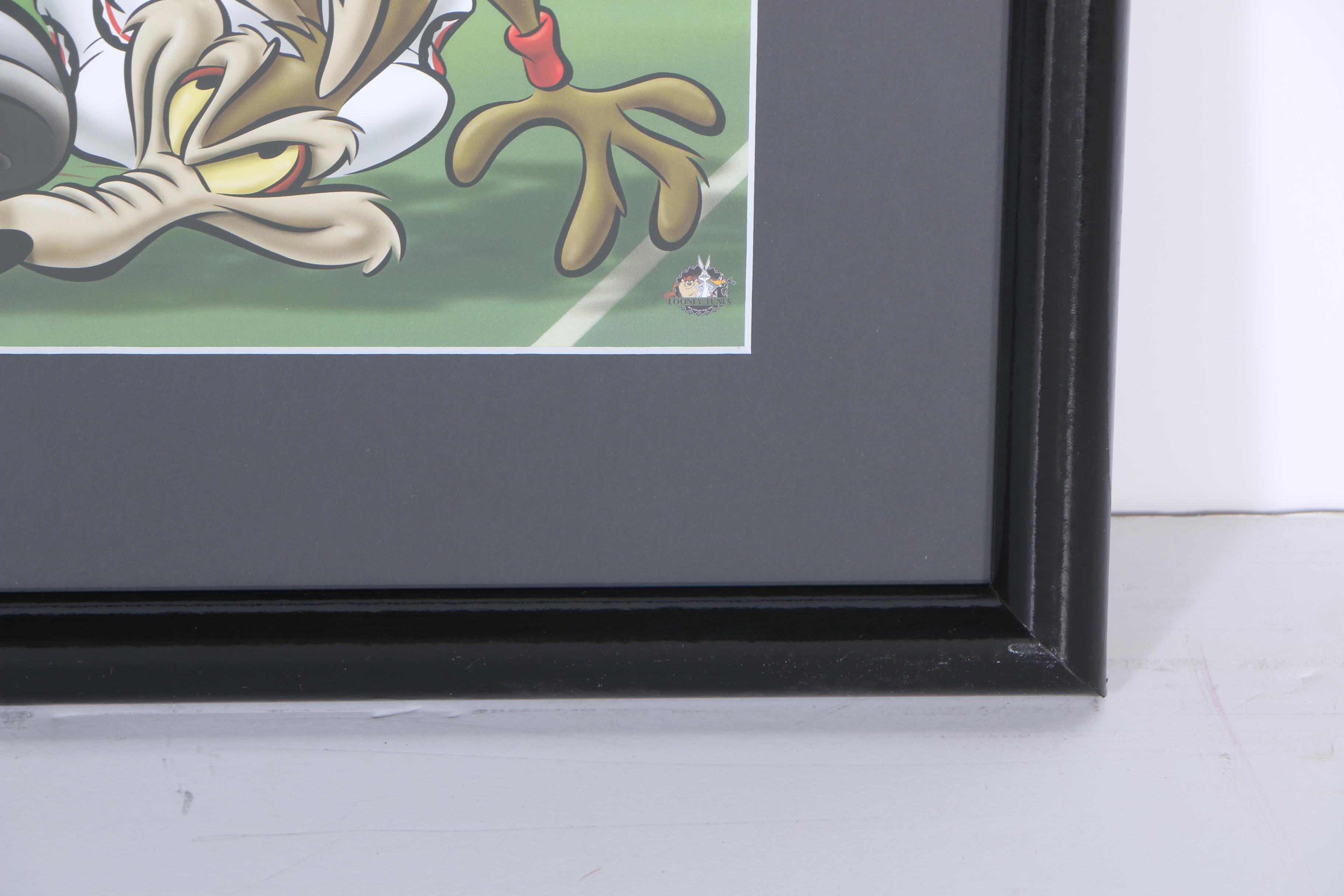 Looney Tunes and College Football-Themed Offset Lithograph "Touchdown Taz"