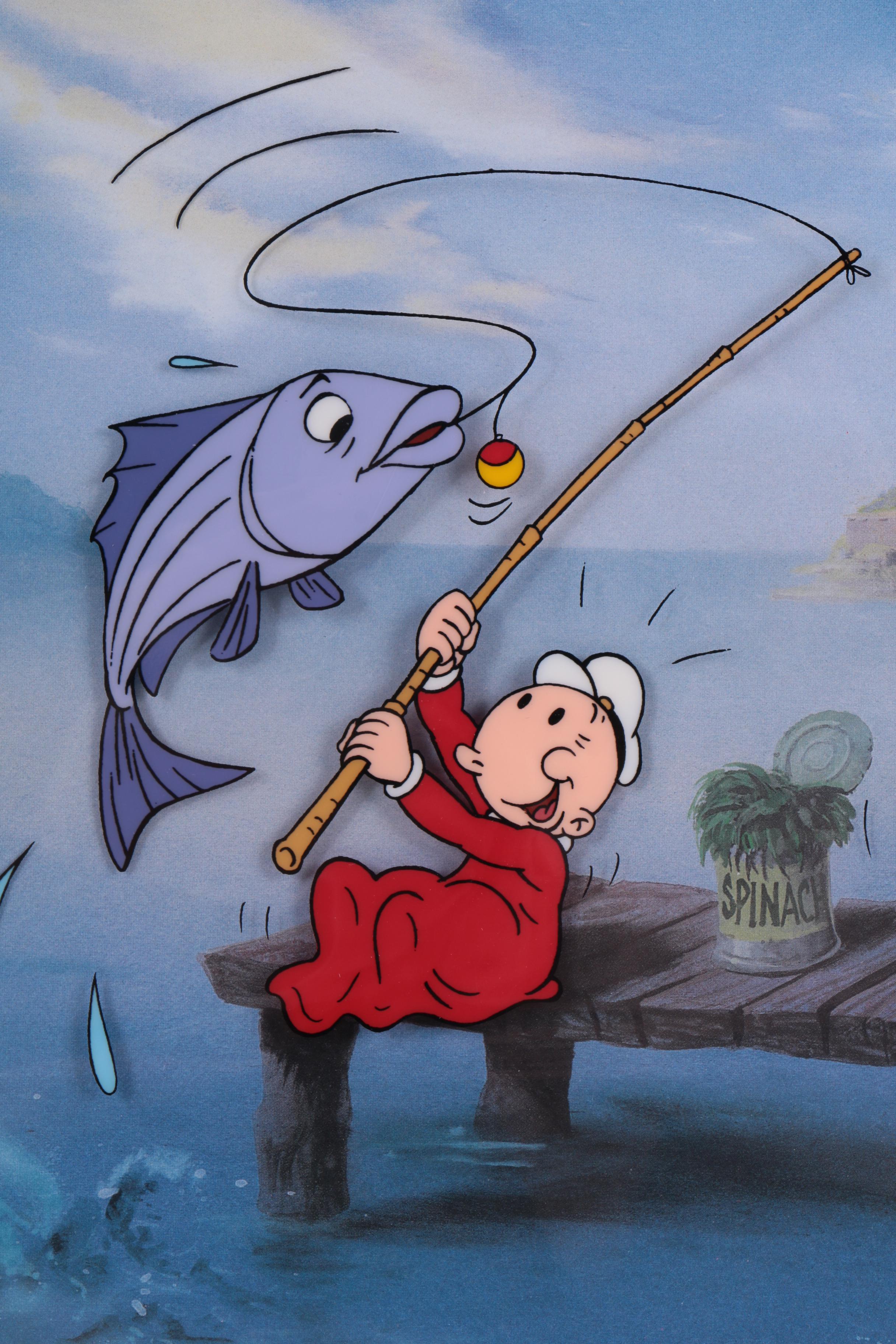 Limited Edition Hand Inked and Painted Popeye Cel "The Big One"