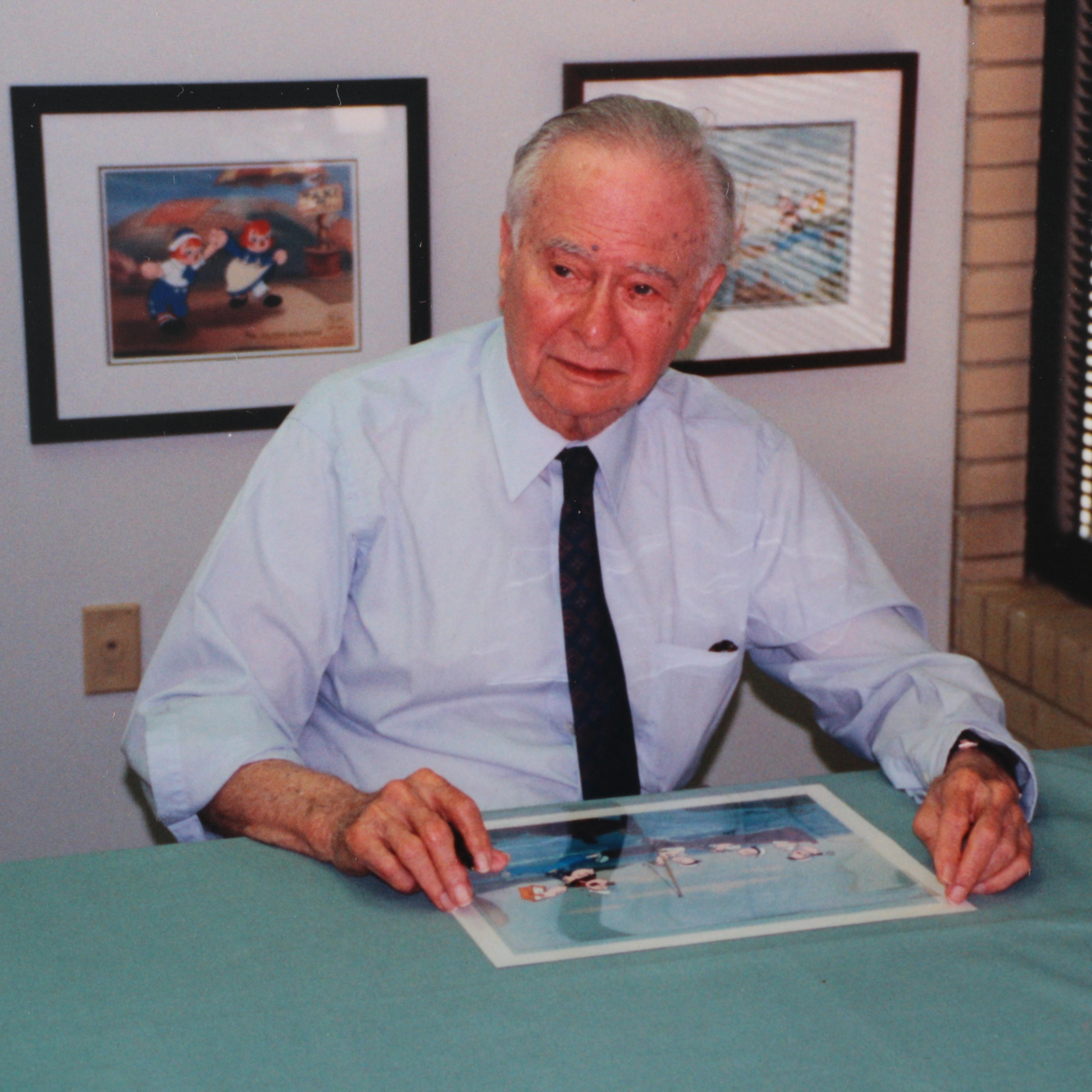 Two Limited Edition Myron Waldman Popeye Animation Cels