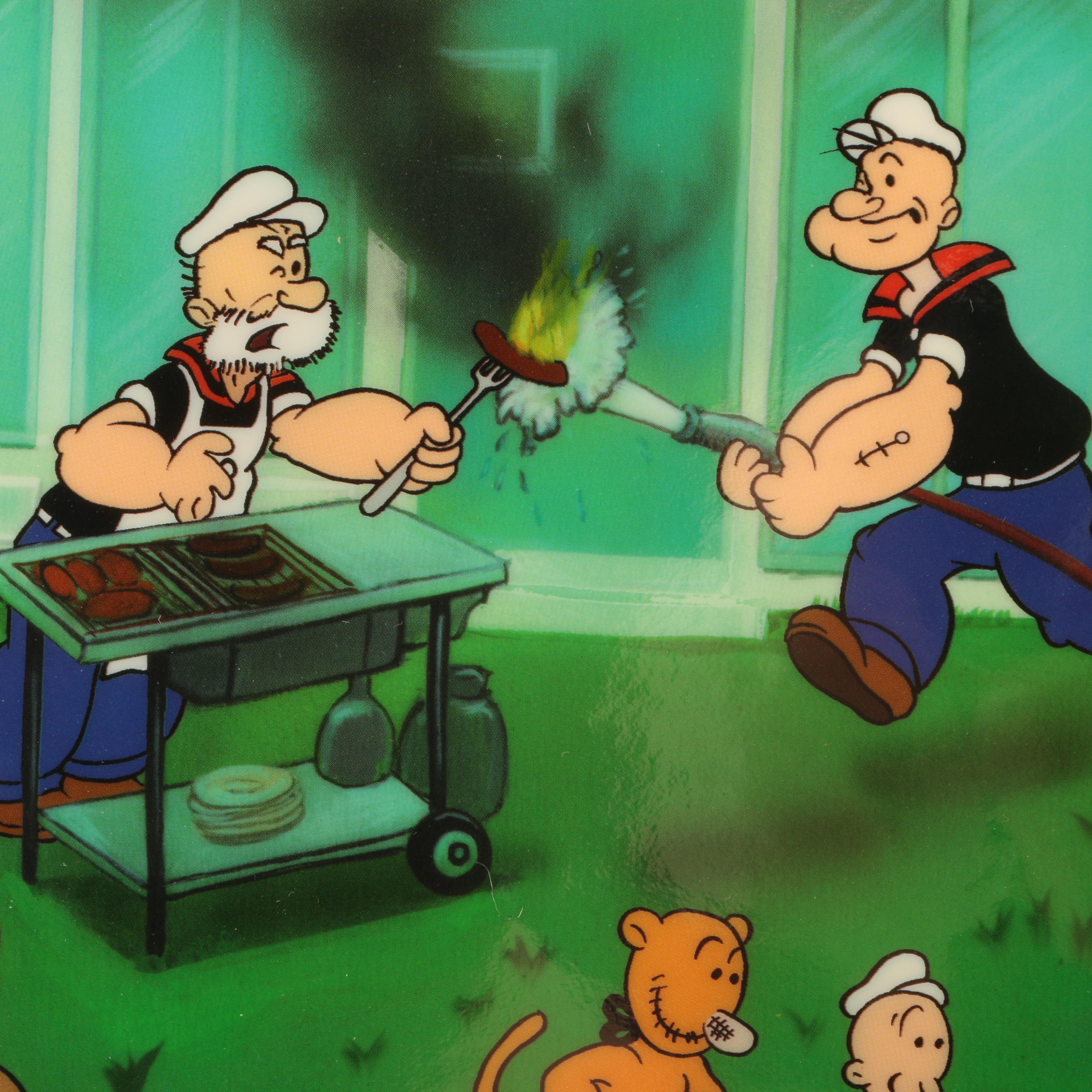 Two Limited Edition Myron Waldman Popeye Animation Cels