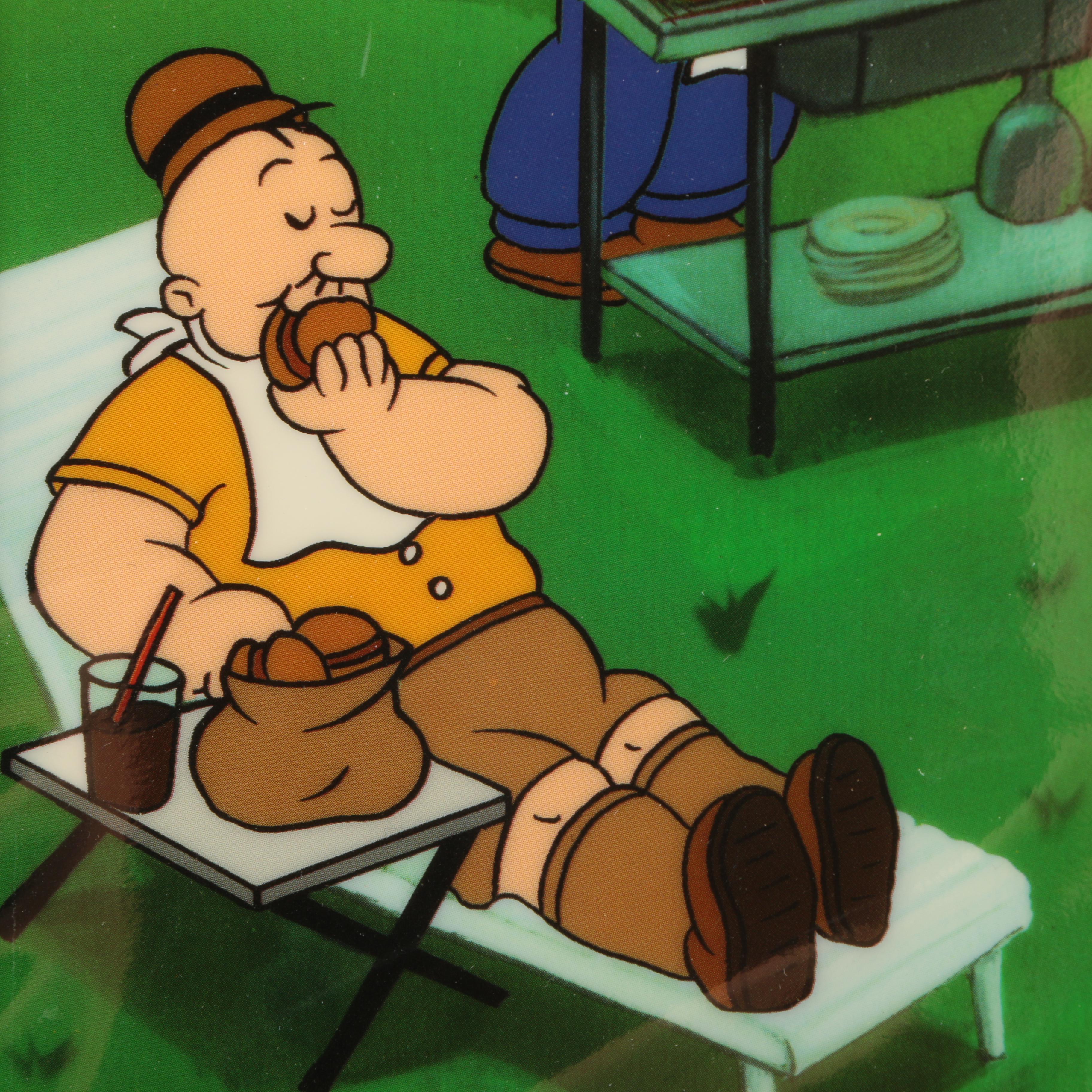 Two Limited Edition Myron Waldman Popeye Animation Cels