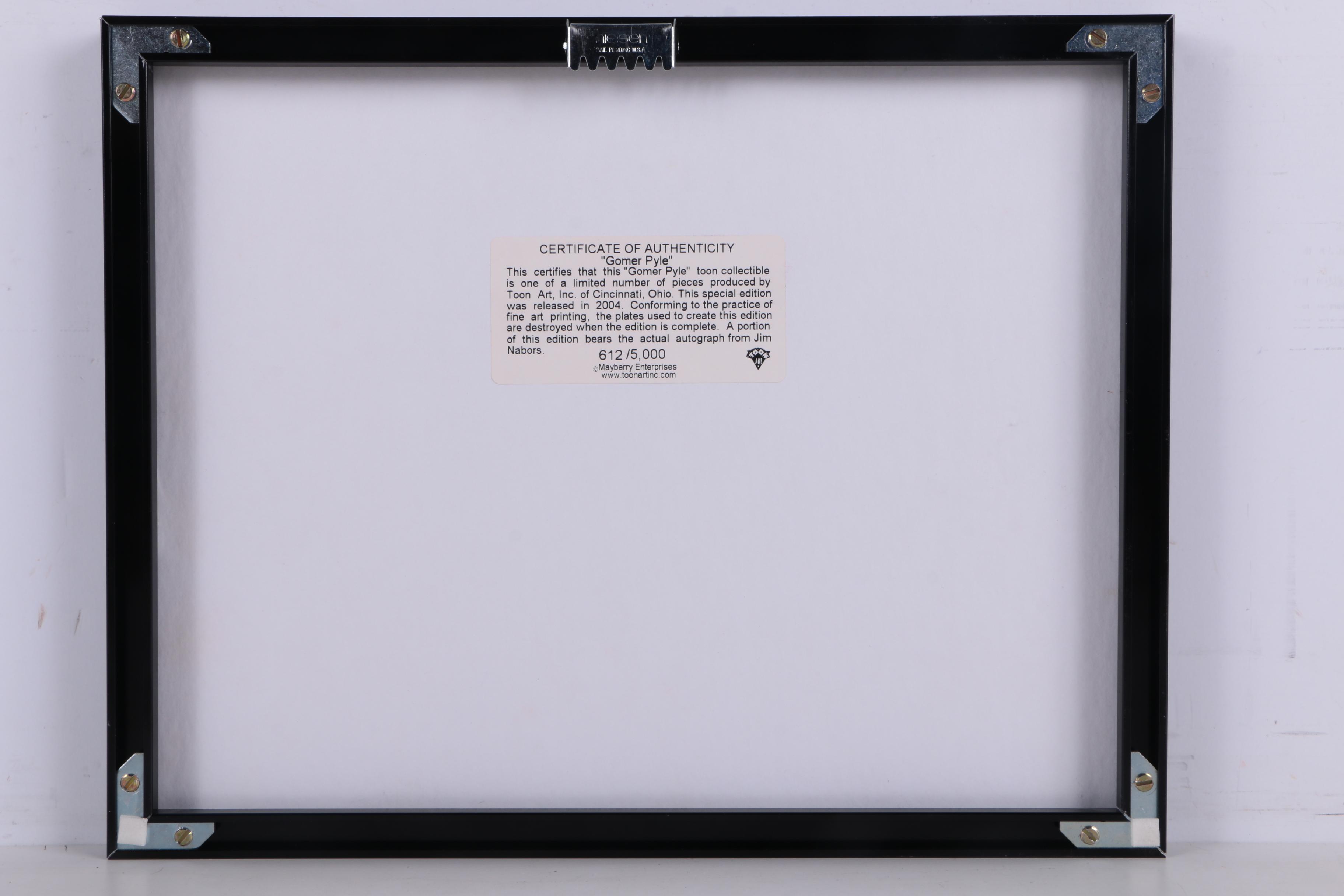 Limited Edition Offset Lithograph "Gomer Pyle"